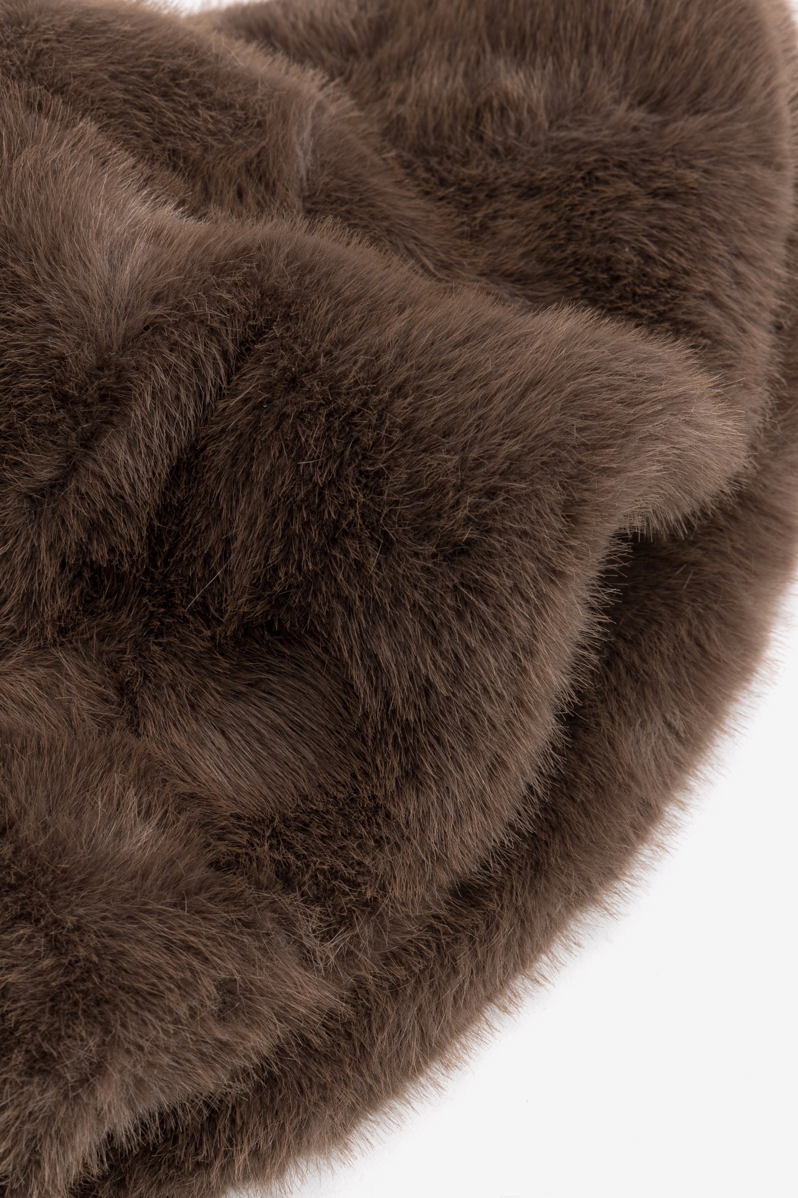 Brown Fuzzy Bucket Hat