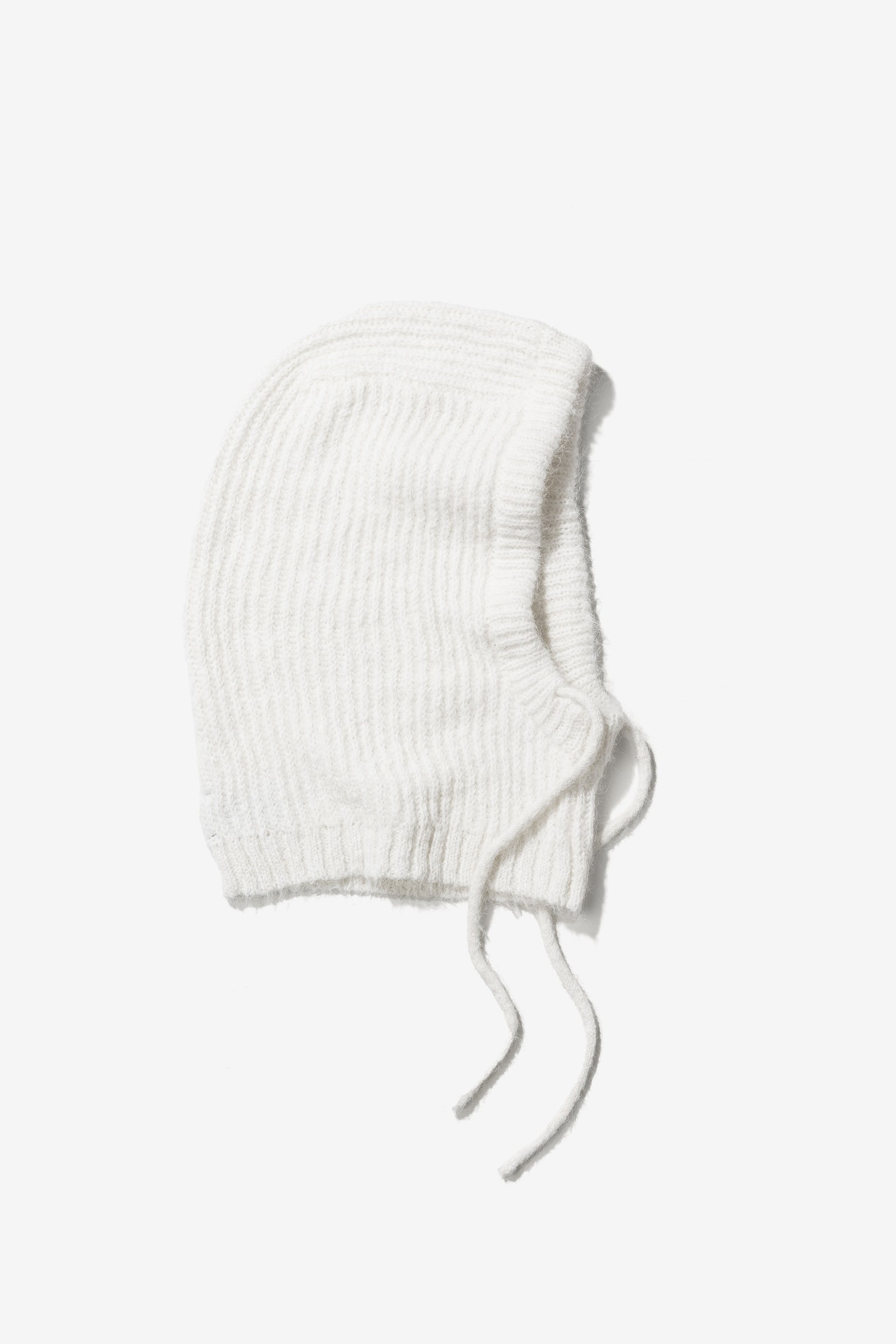 Raw White Knit Bonnet