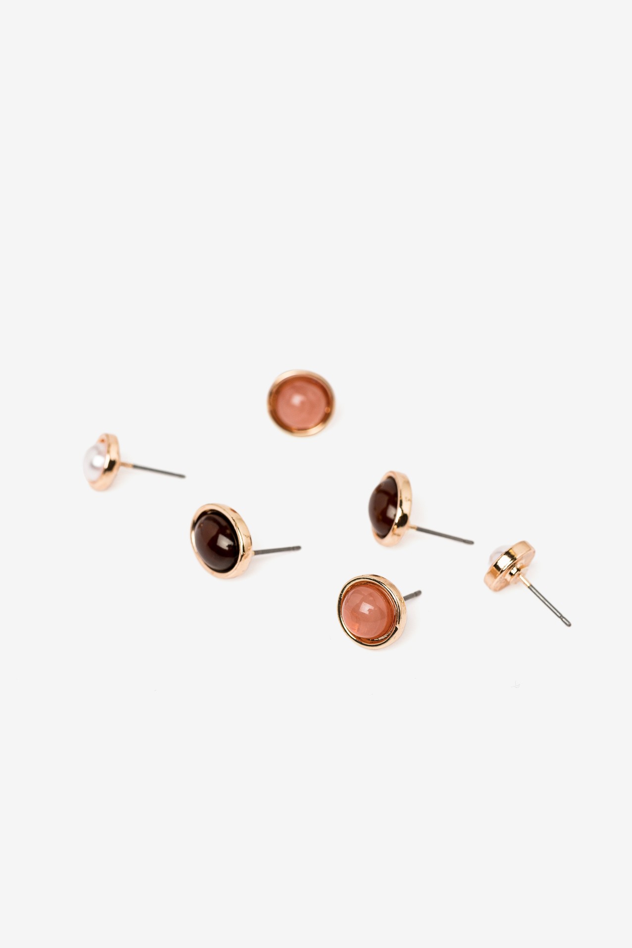 Minimal Gold Stud Earrings Set