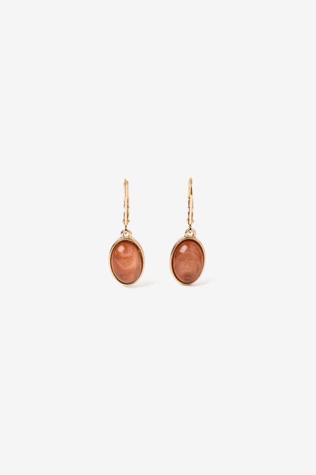 Gold Minimalist Oval Earrings