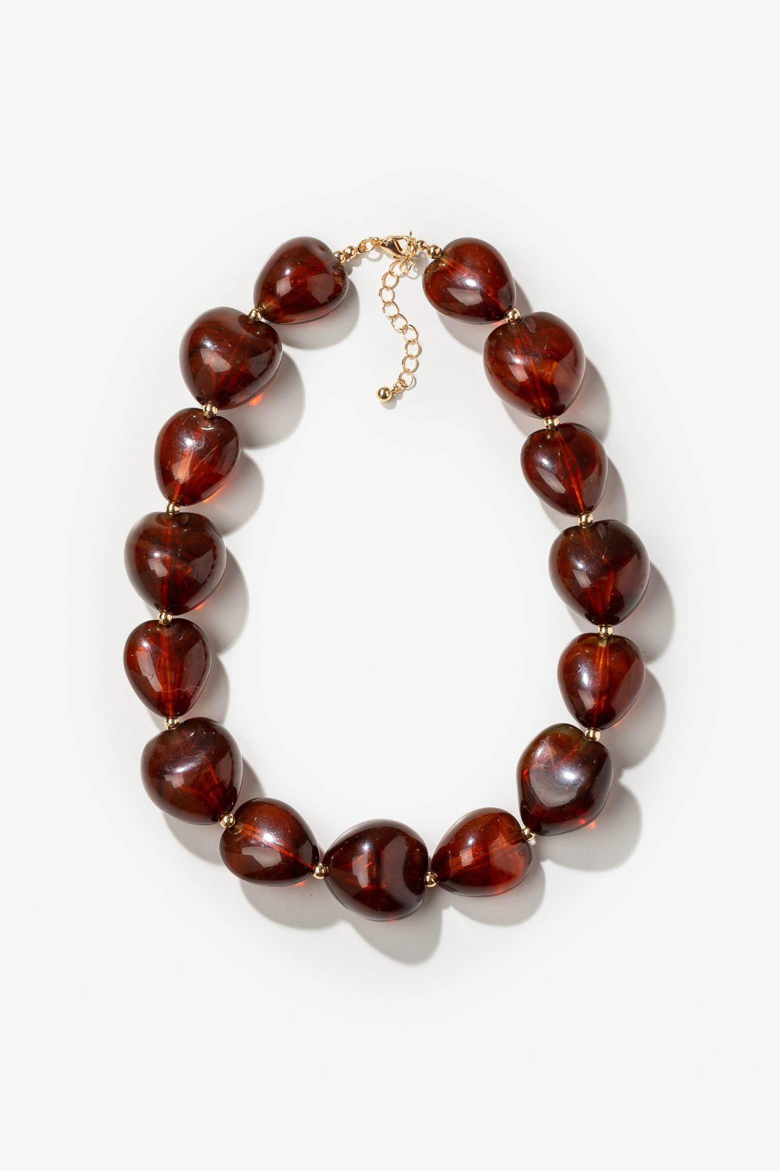 Amber Bead Statement Necklace