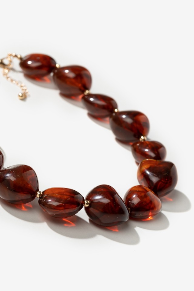 Amber Bead Statement Necklace Amber Bead Statement Necklace