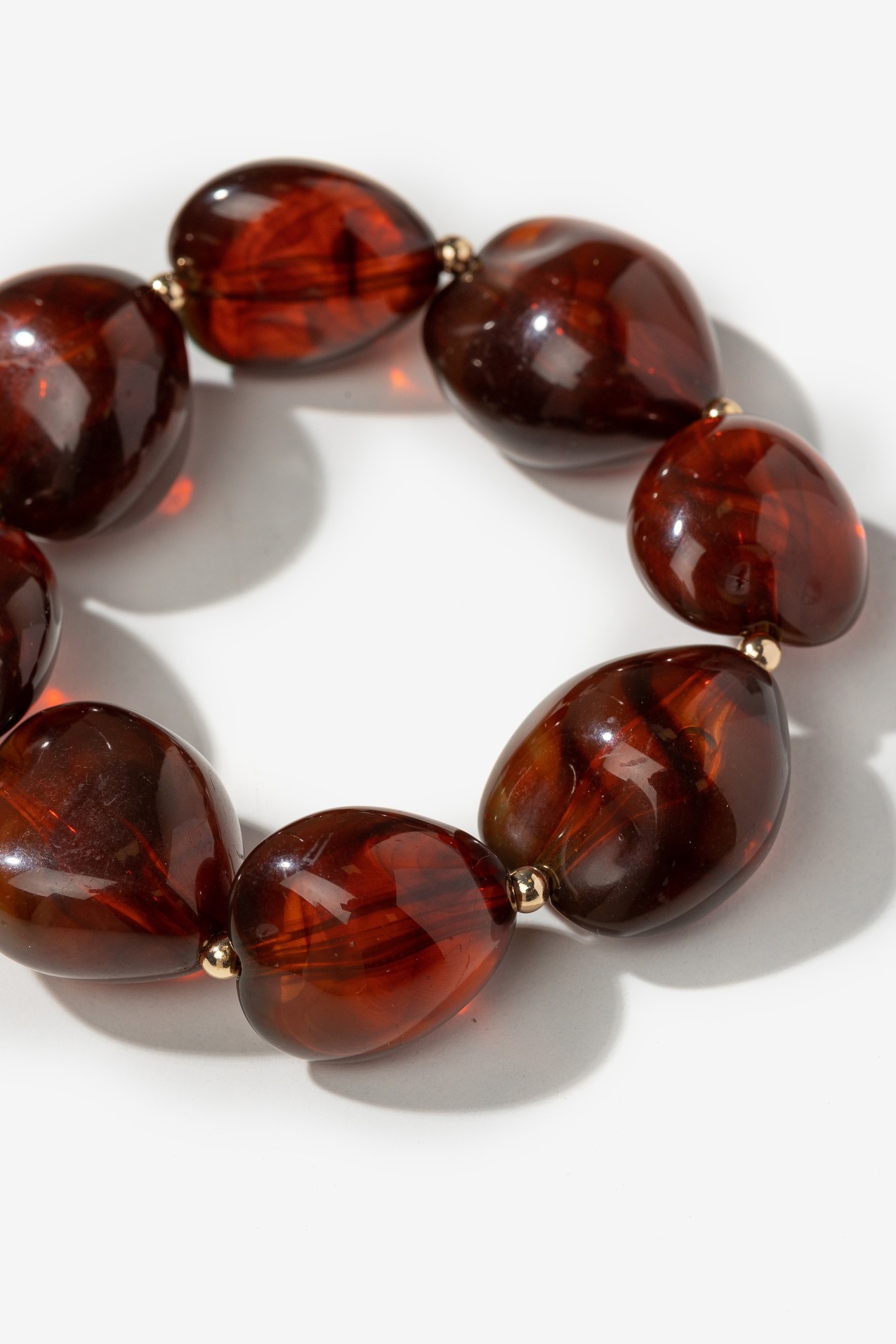Chunky Brown Bead Bracelet