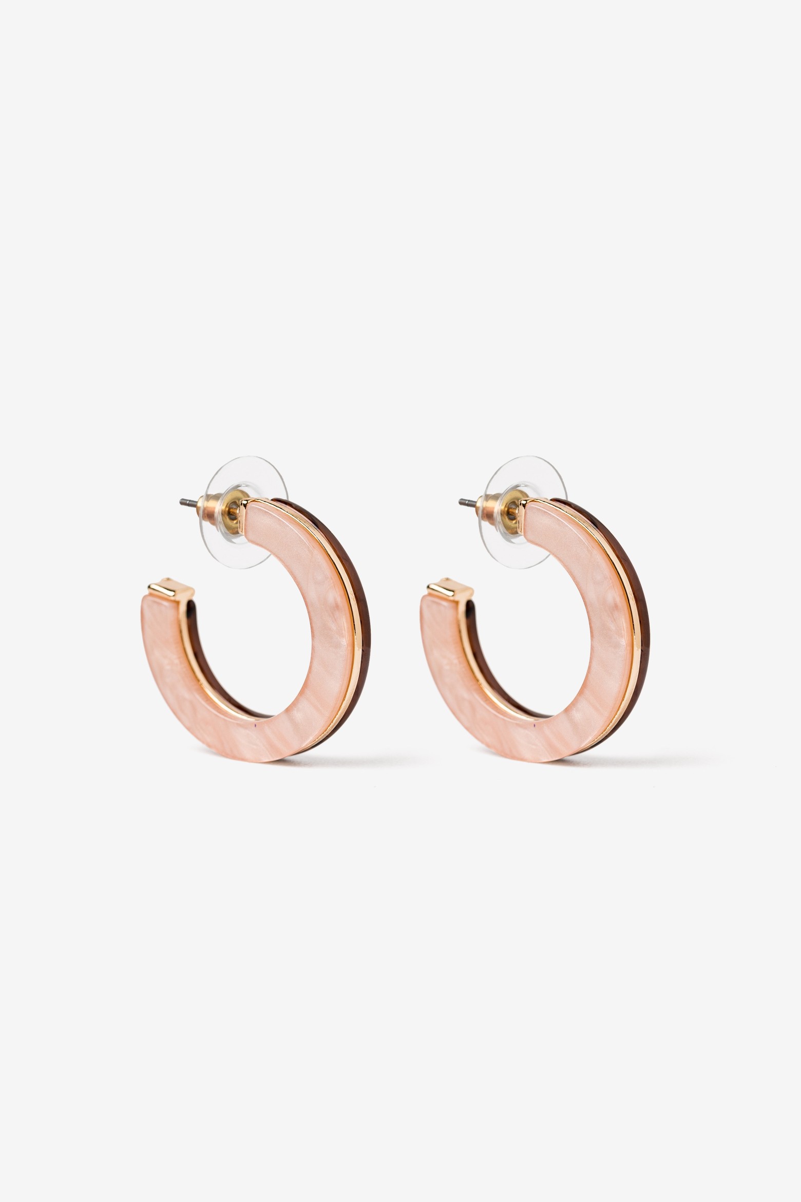 Chunky Marbled Pink Hoops