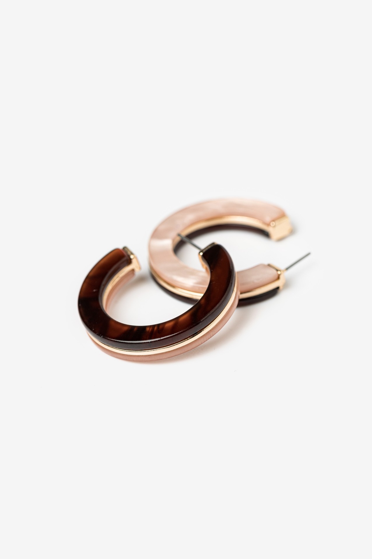 Chunky Marbled Pink Hoops