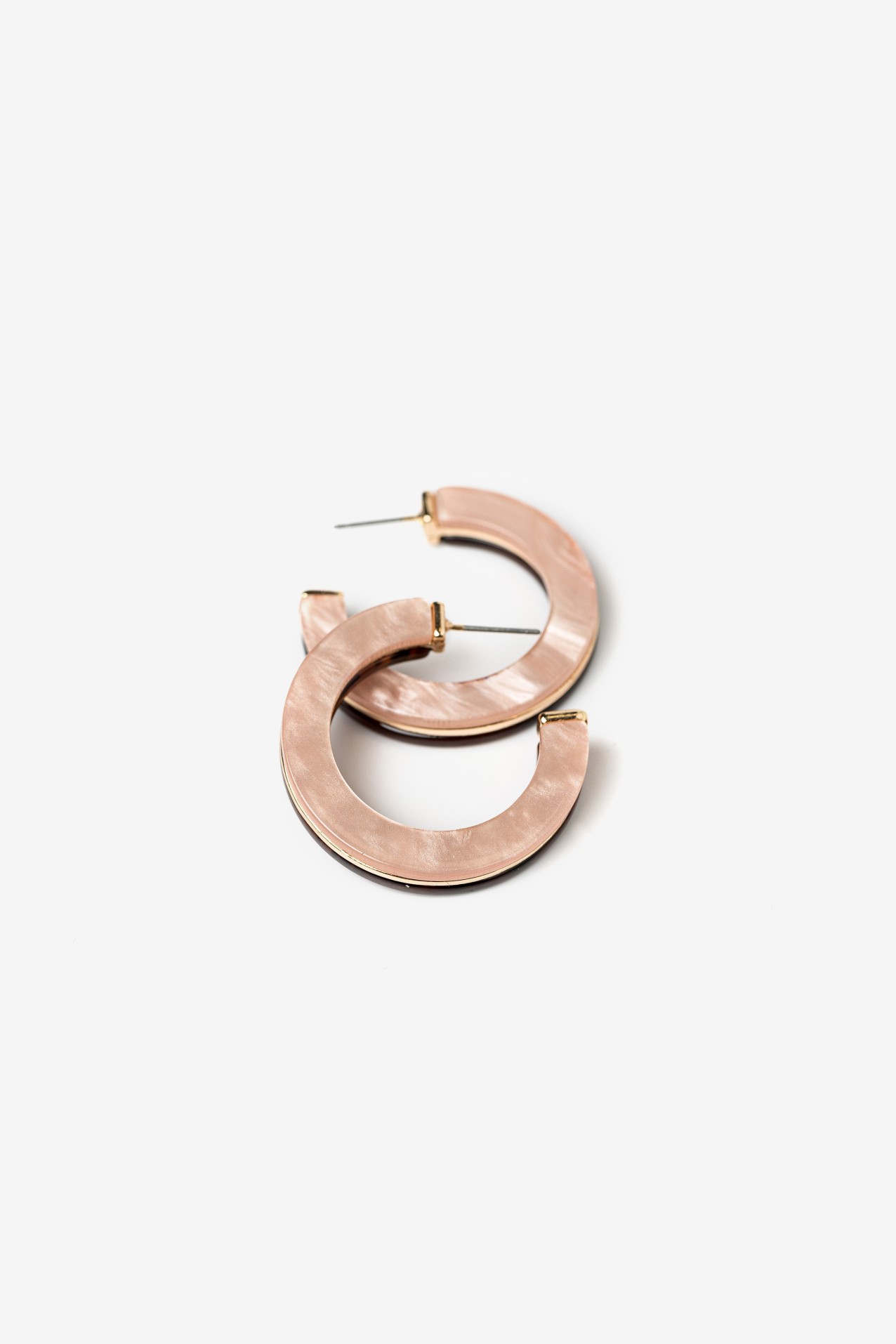 Chunky Marbled Pink Hoops