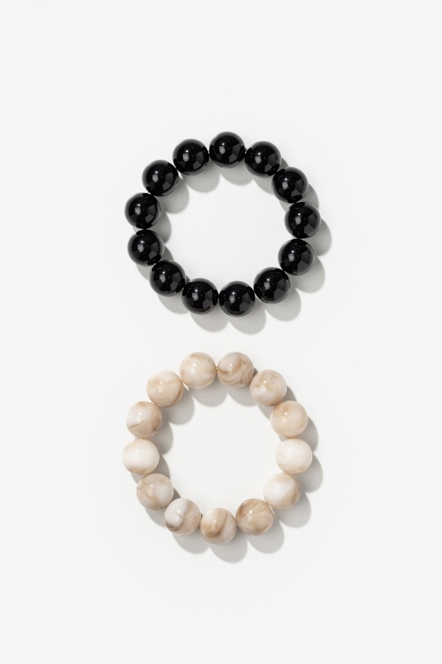 Chunky Bead Bracelet Set