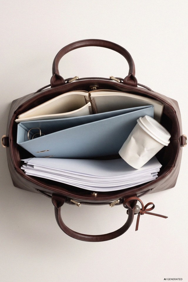 Dark Burgundy Structured Bag Dark Burgundy Structured Bag
