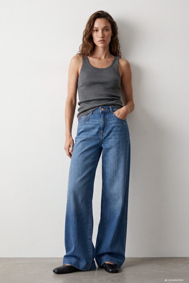 Wide Leg Palazzo Jeans Wide Leg Palazzo Jeans
