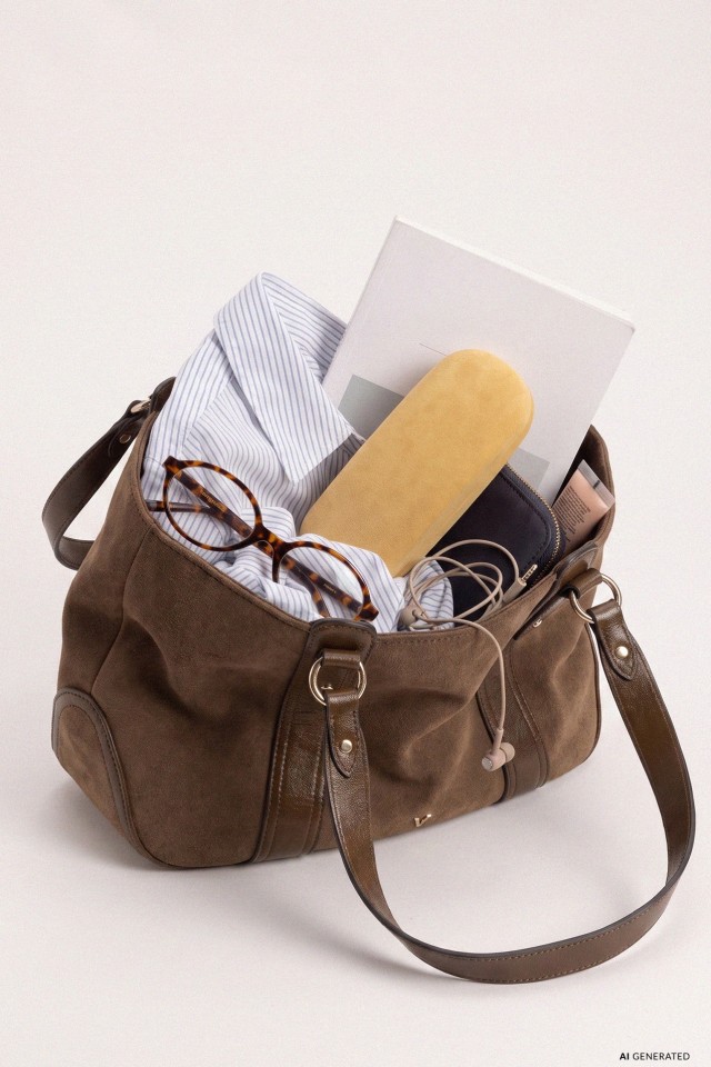 Brown Structured Tote Bag Brown Structured Tote Bag
