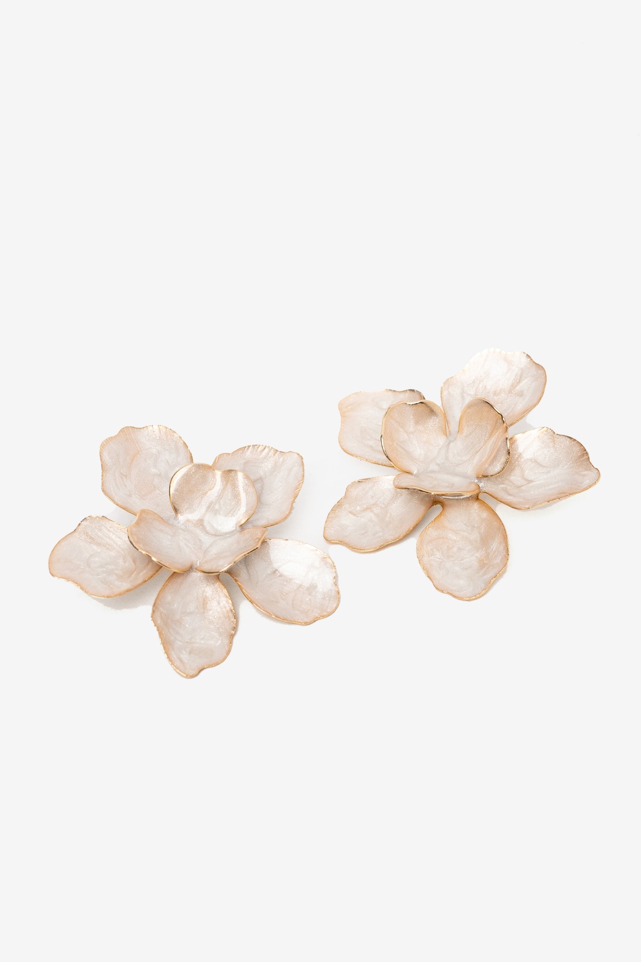 Golden Flower Stud Earrings