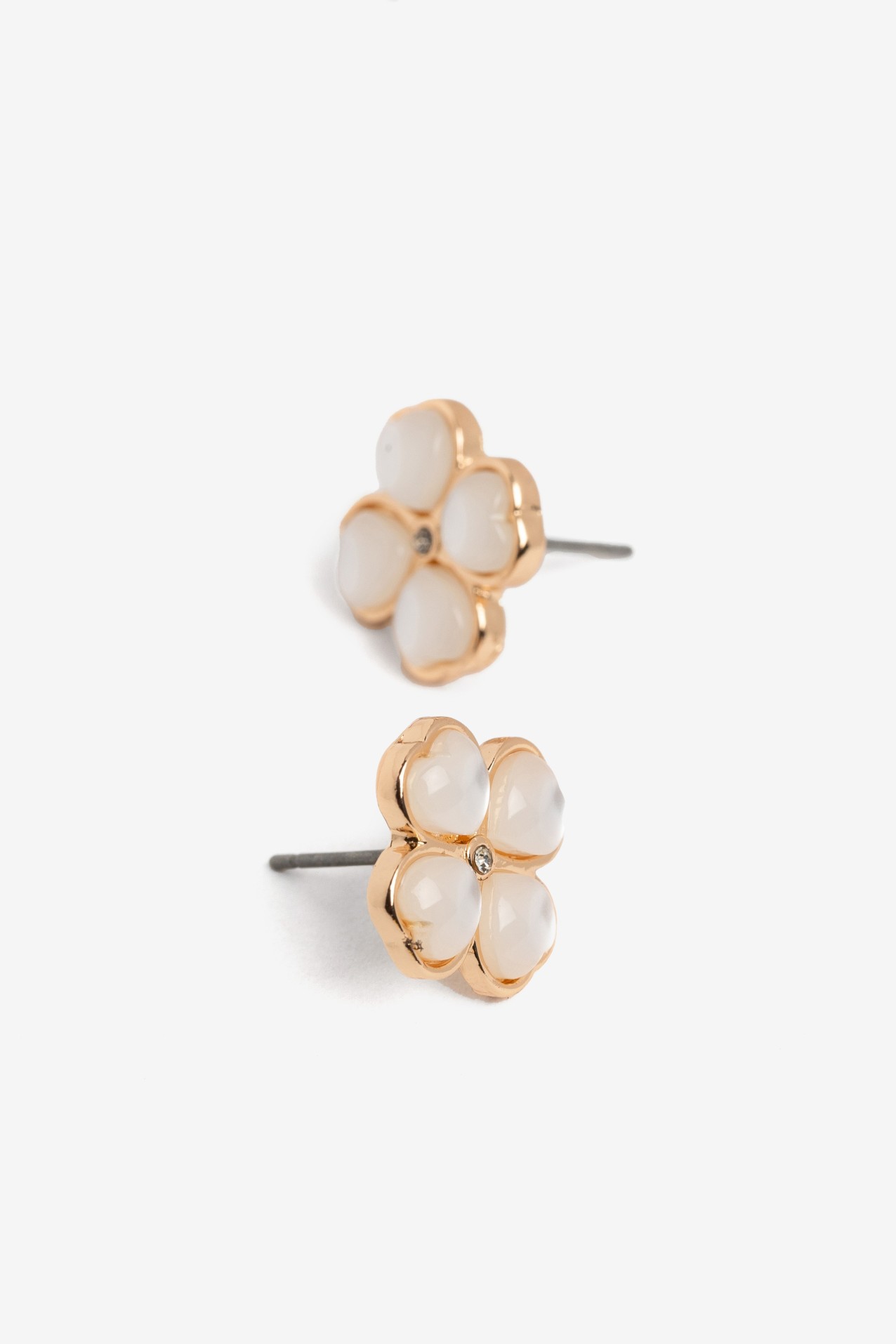 Gold Flower Stud Earrings