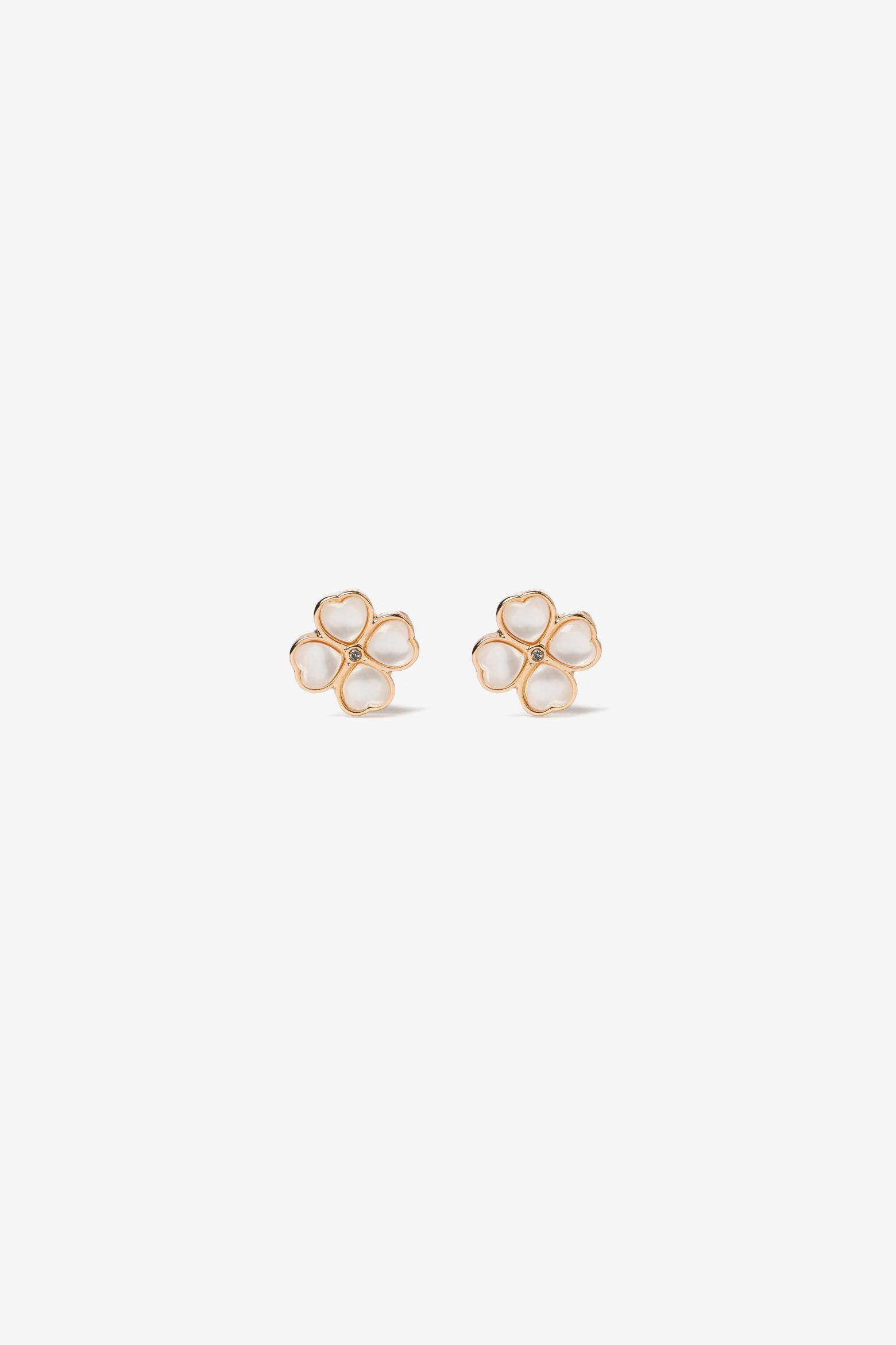 Gold Flower Stud Earrings