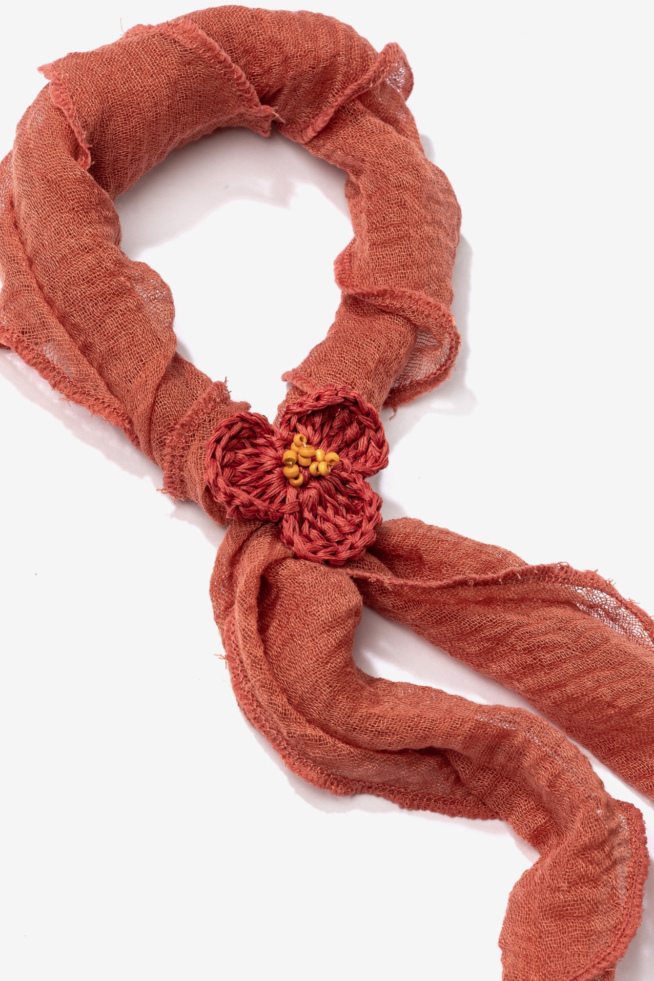 Pink Skinny Bandana Flower