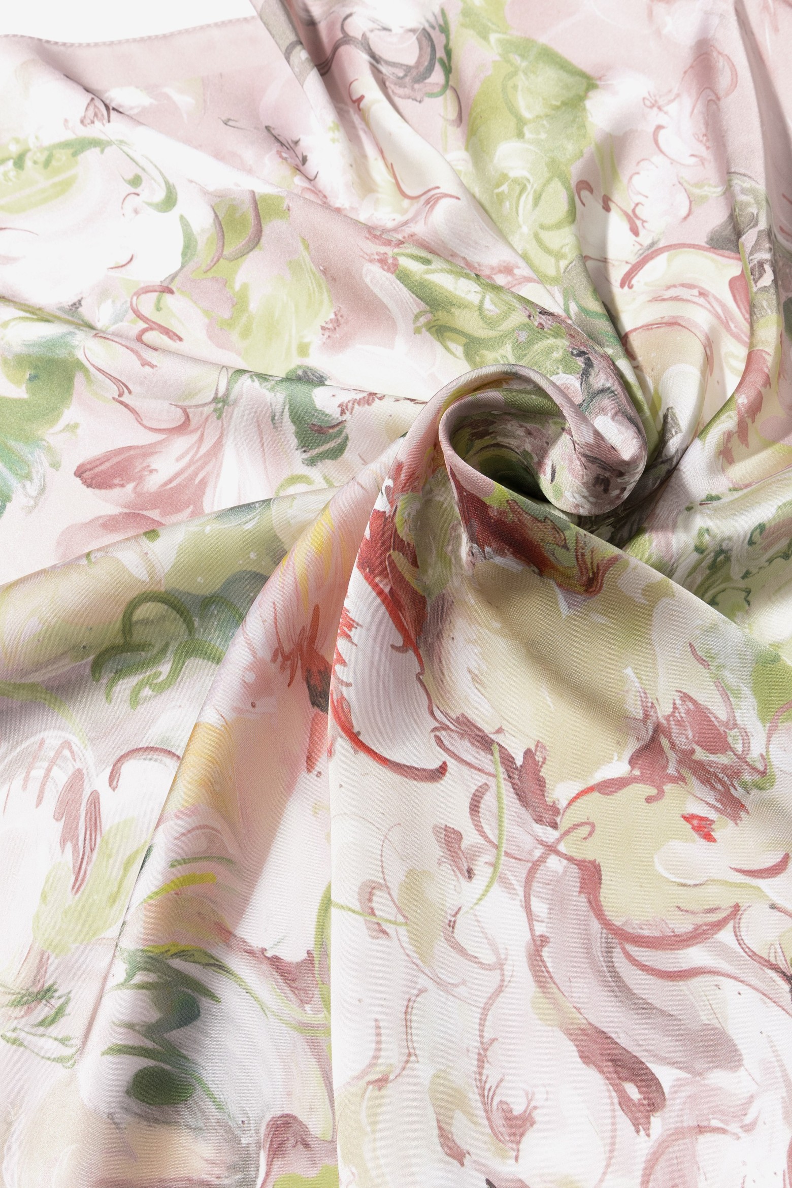 Pink floral printed bandana