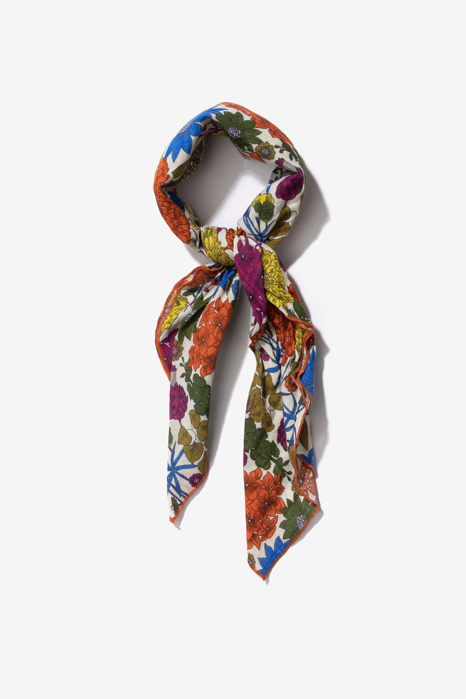 Bandana floral tonos vibrantes