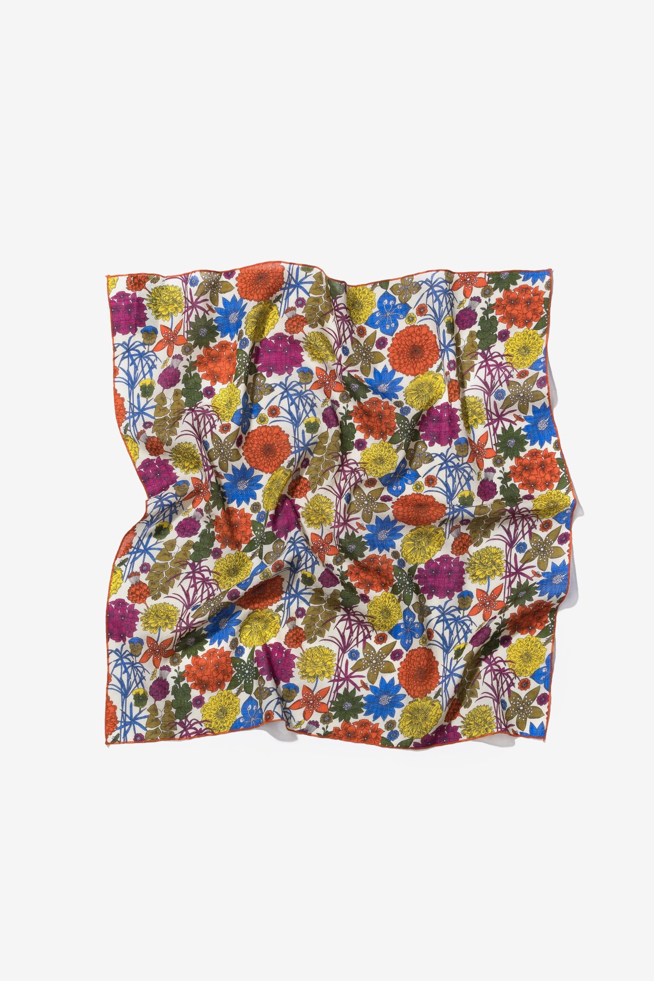 Bandana floral tonos vibrantes