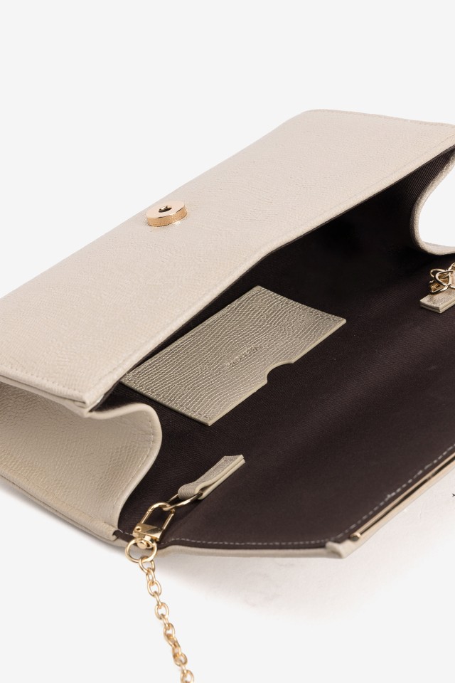 Beige Shimmery Clutch Bag Beige Shimmery Clutch Bag