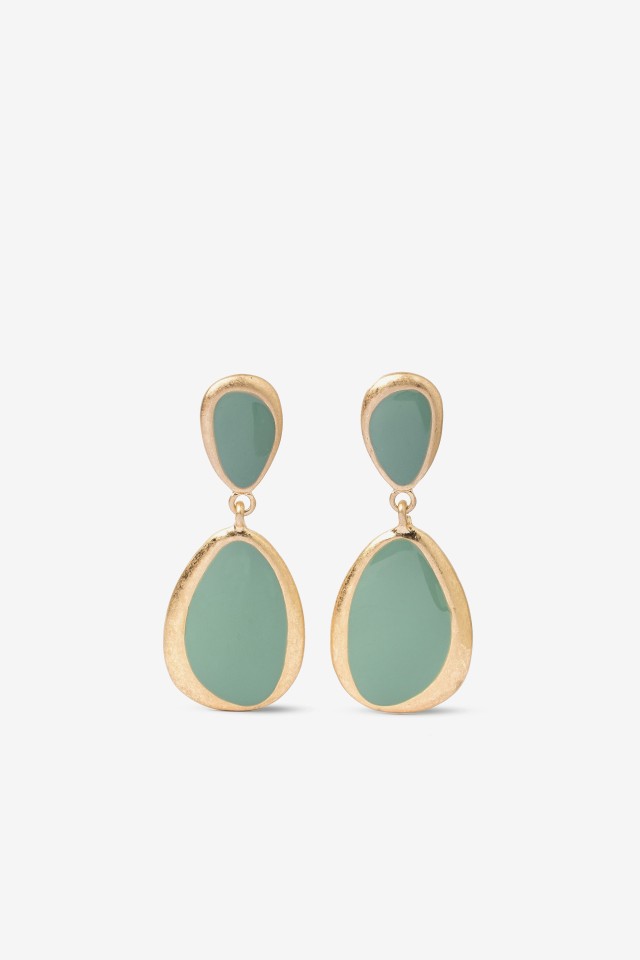 Gold Tone Drop Earrings