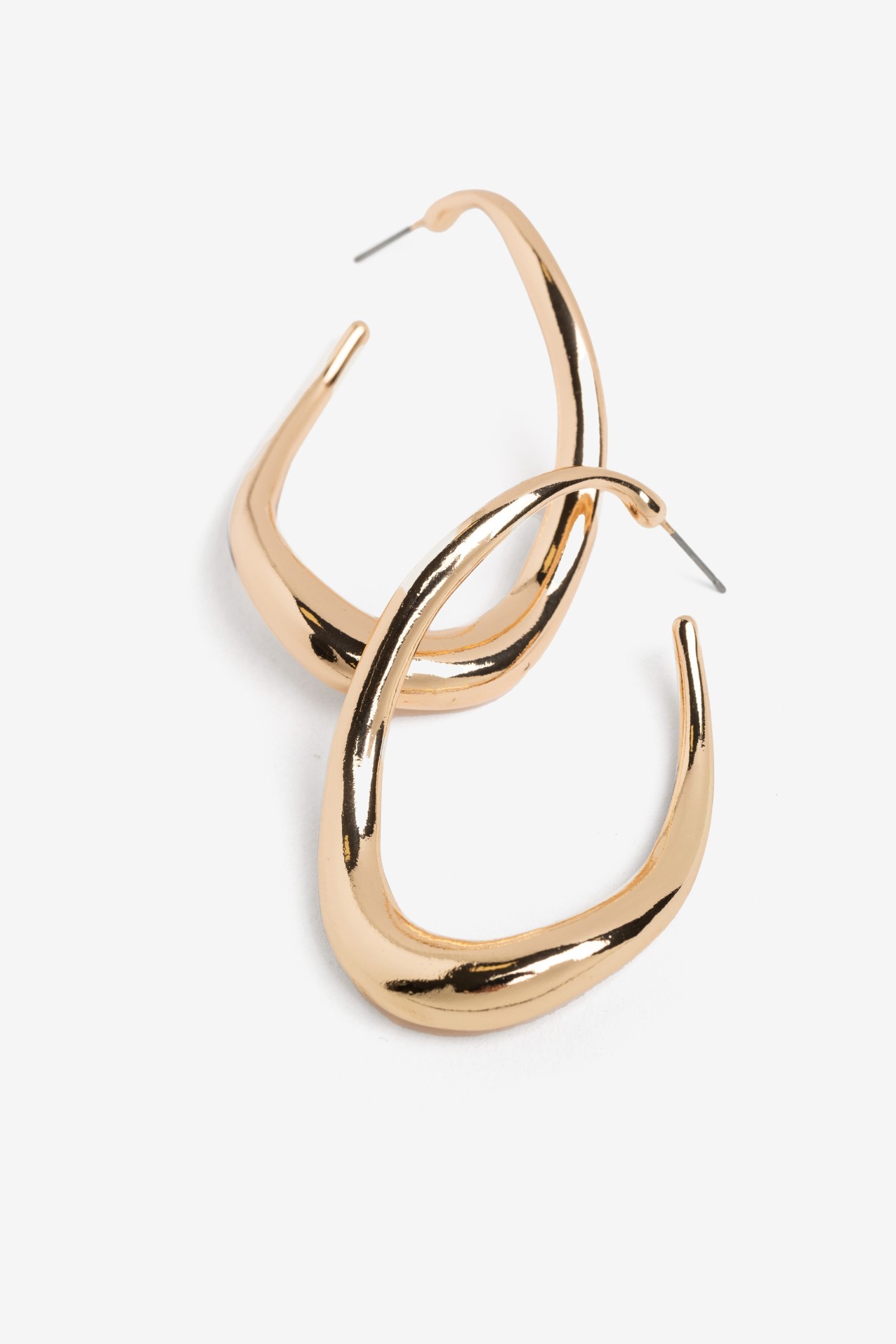 Chunky Gold Wavy Earrings
