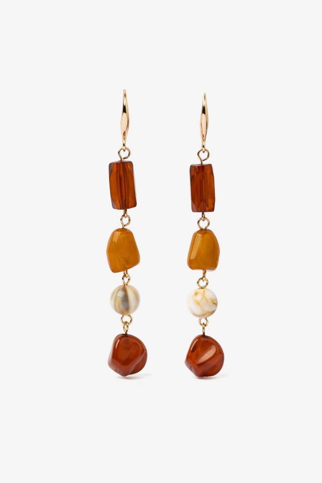 Gold Toned Statement Earrings