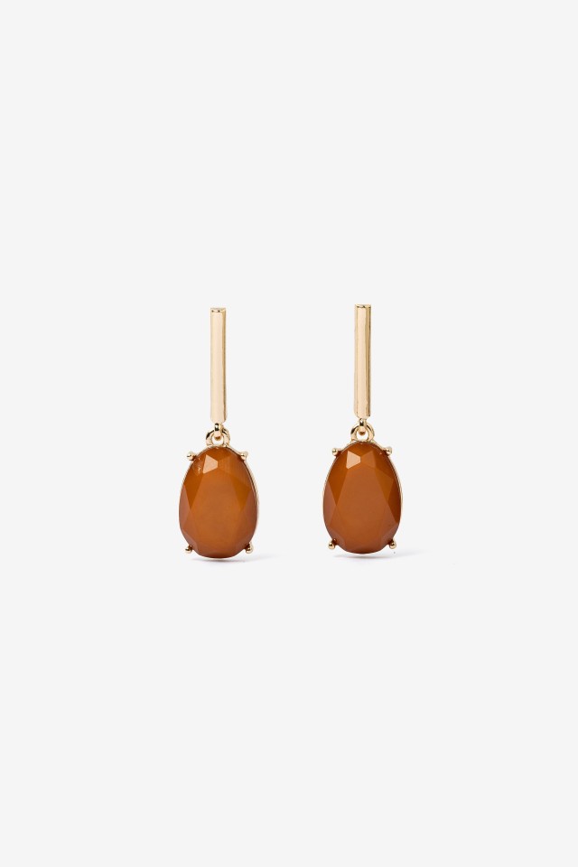 Gold Tone Drop Earrings