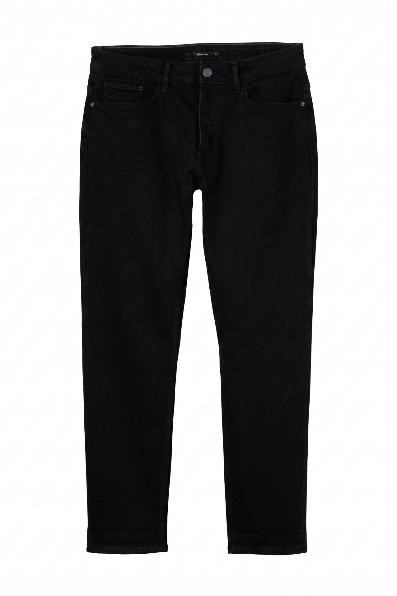 Black Tapered Fit Jeans