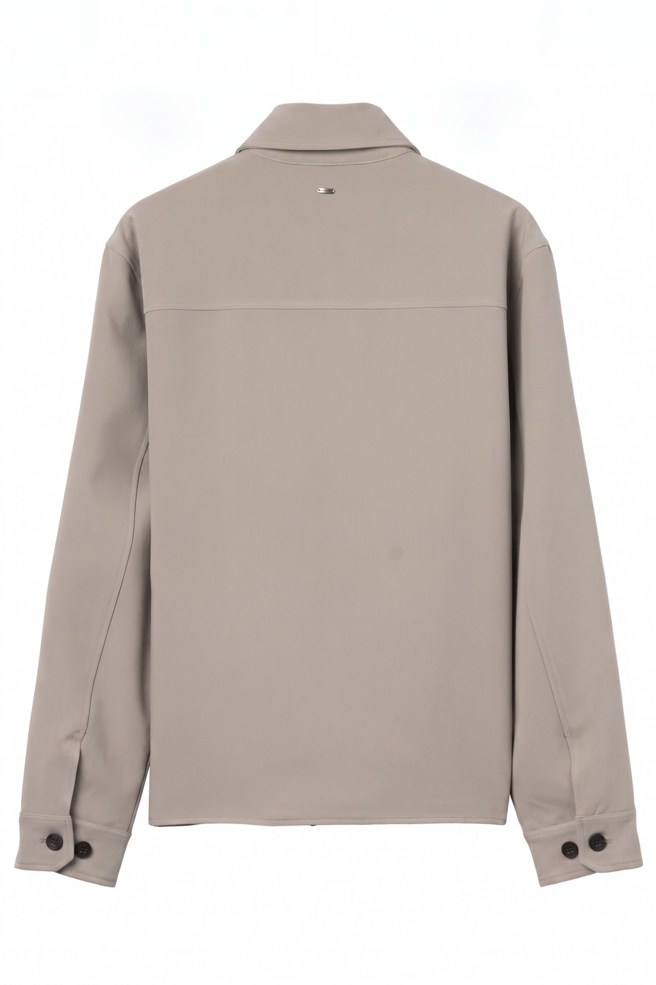Beige Regular Fit Short Jacket