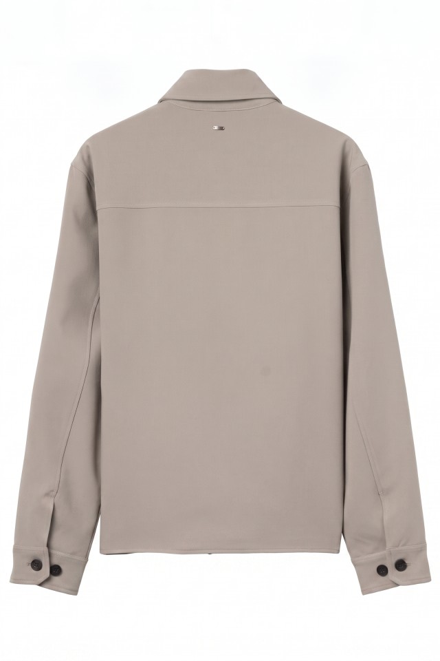 Beige Regular Fit Short Jacket Beige Regular Fit Short Jacket