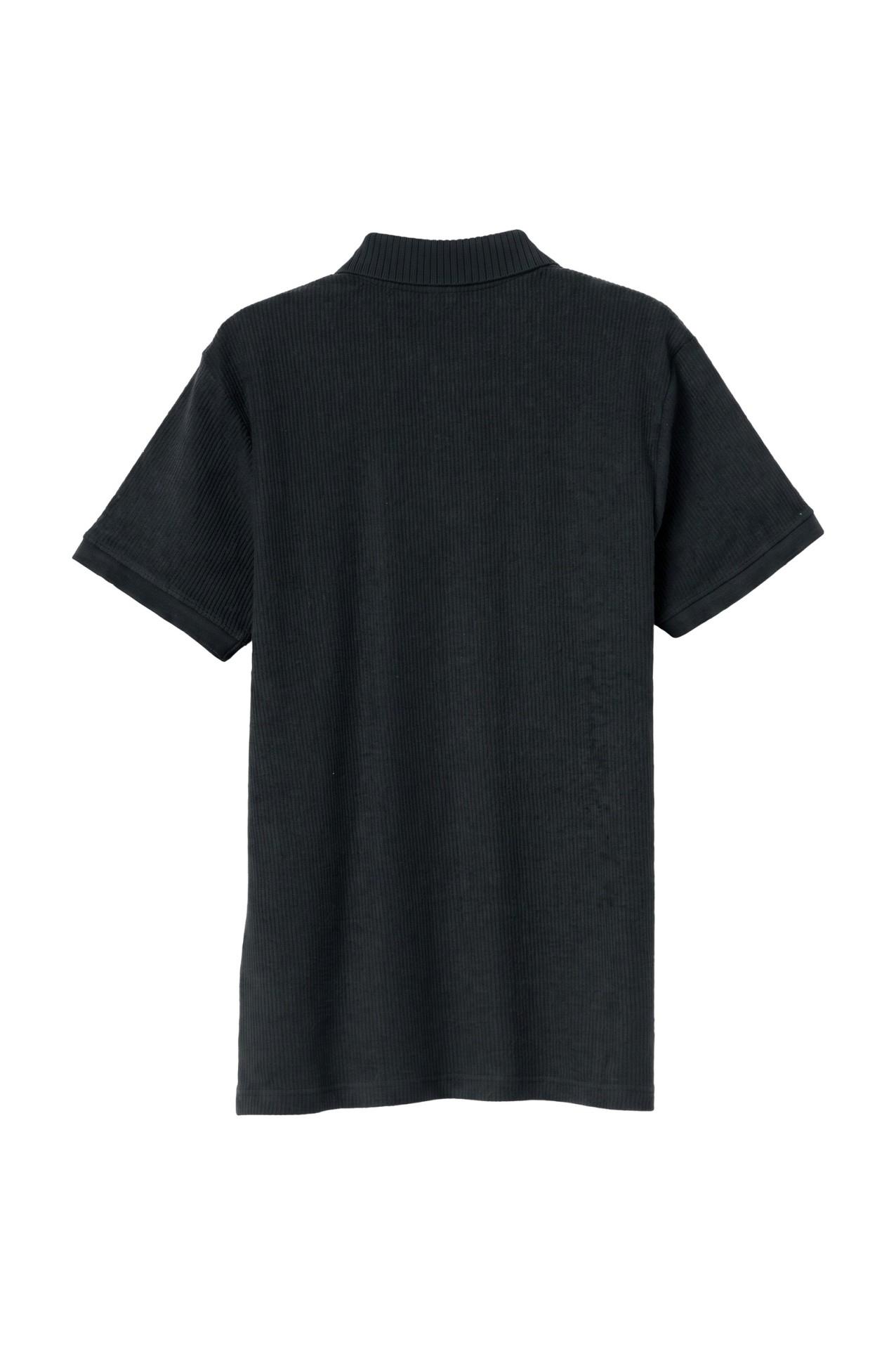 Dark Green Striped Polo