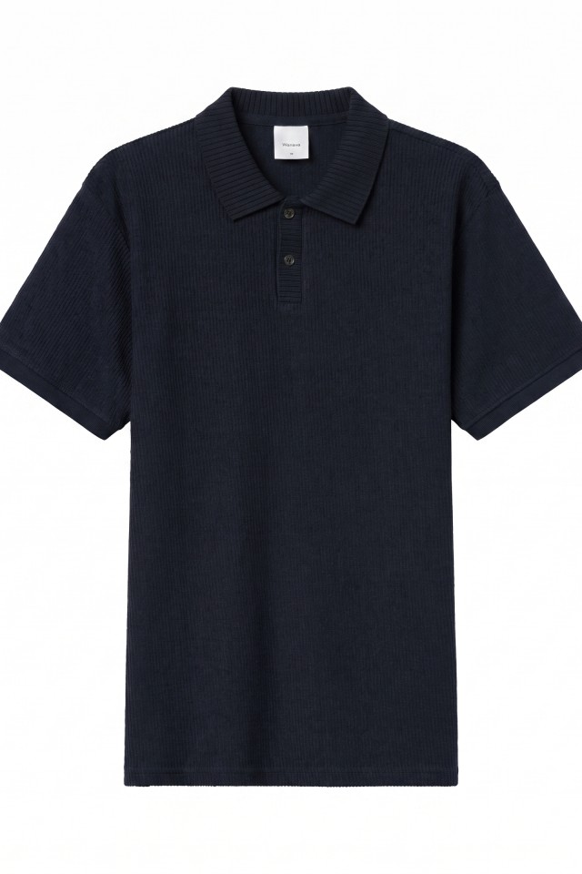 Polo azul marino manga corta Polo azul marino manga corta