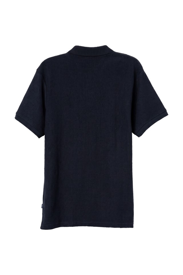 Polo azul marino manga corta Polo azul marino manga corta