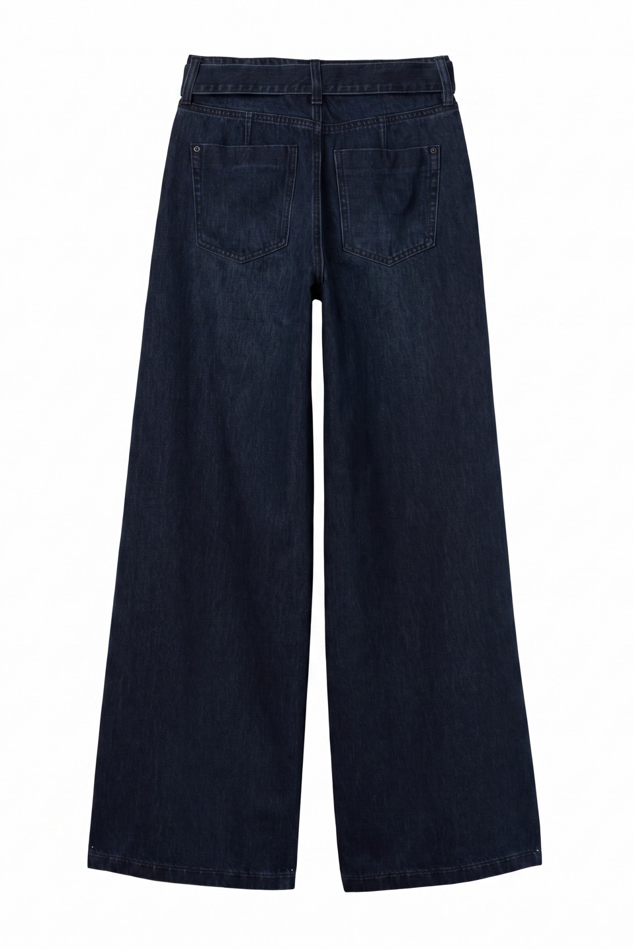 Jeans palazzo con cintur�n