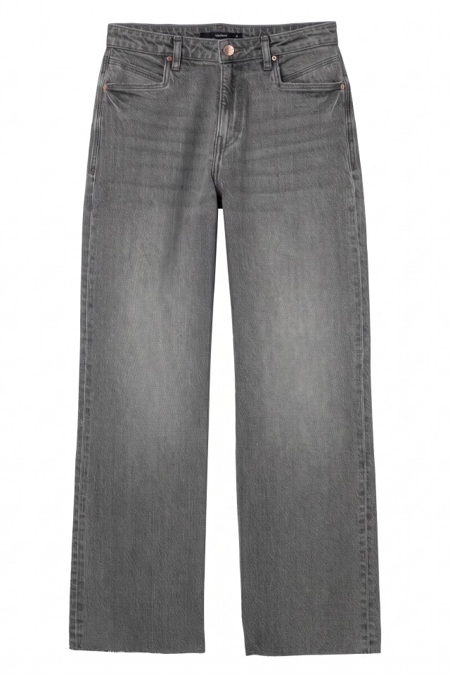 Grey Straight Wide Jeans Grey Straight Wide Jeans