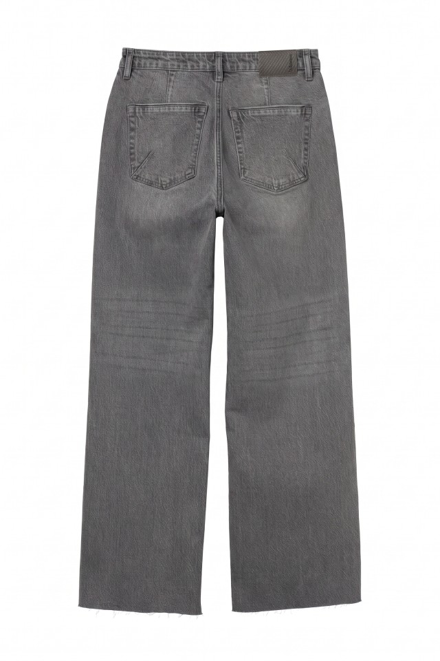 Grey Straight Wide Jeans Grey Straight Wide Jeans
