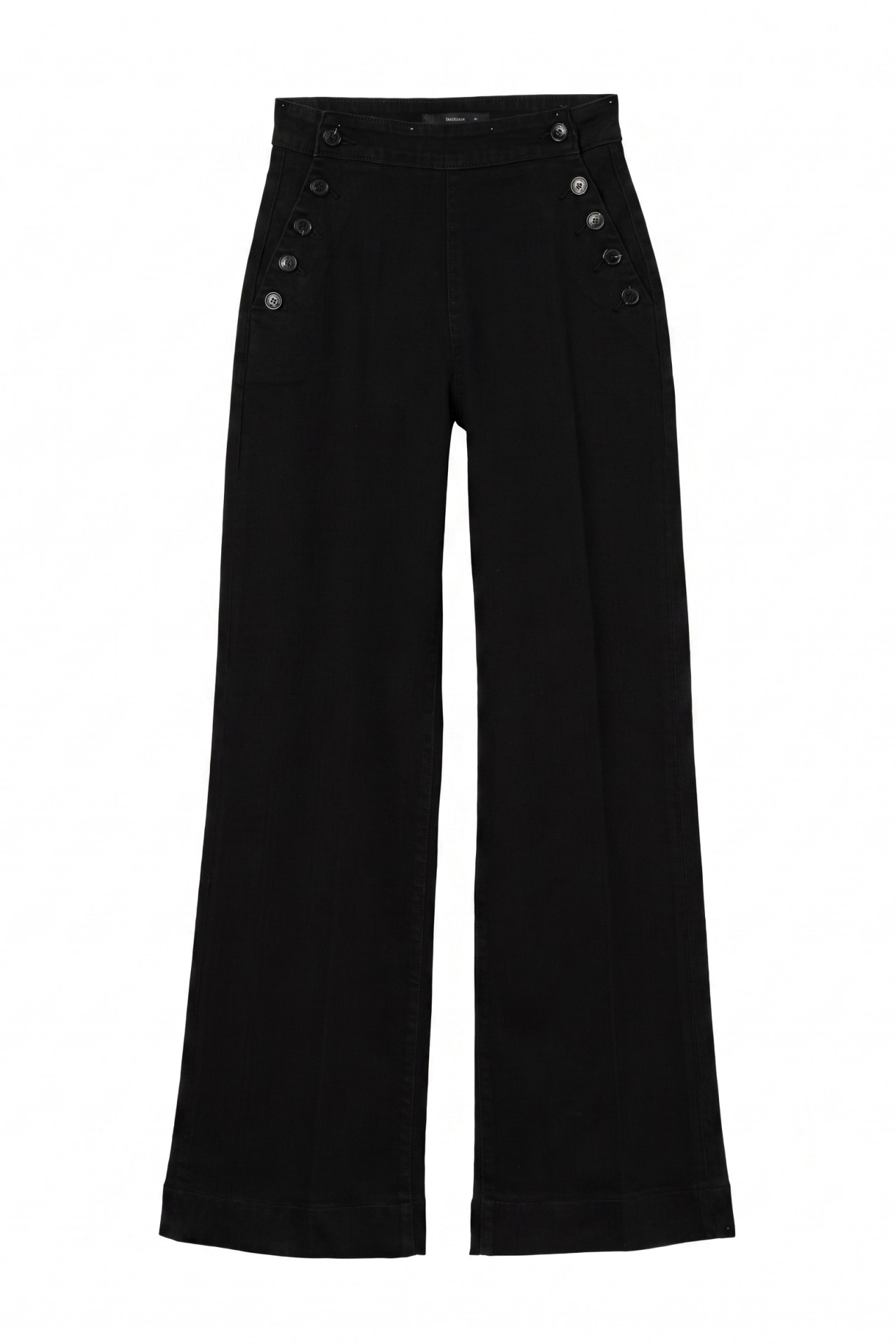 Jeans wide leg preto