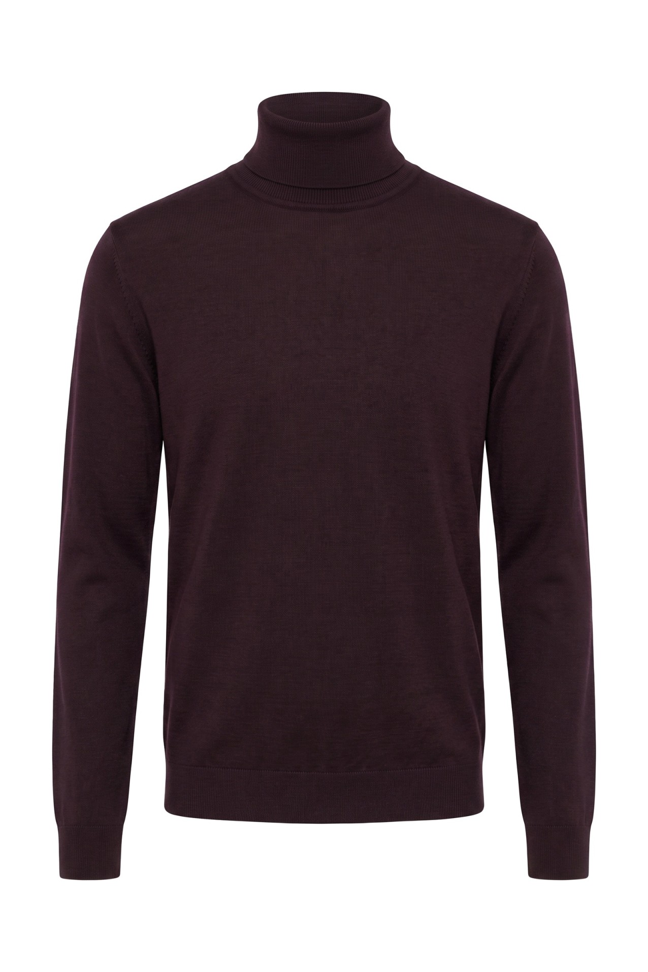 Dark Burgundy Turtleneck Sweater