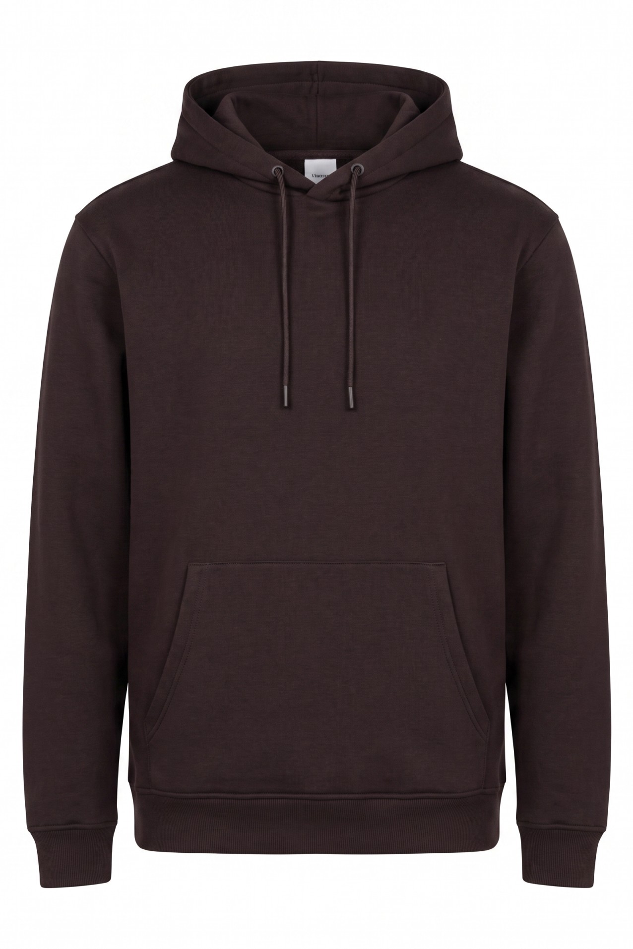 Sudadera capucha marr�n regular