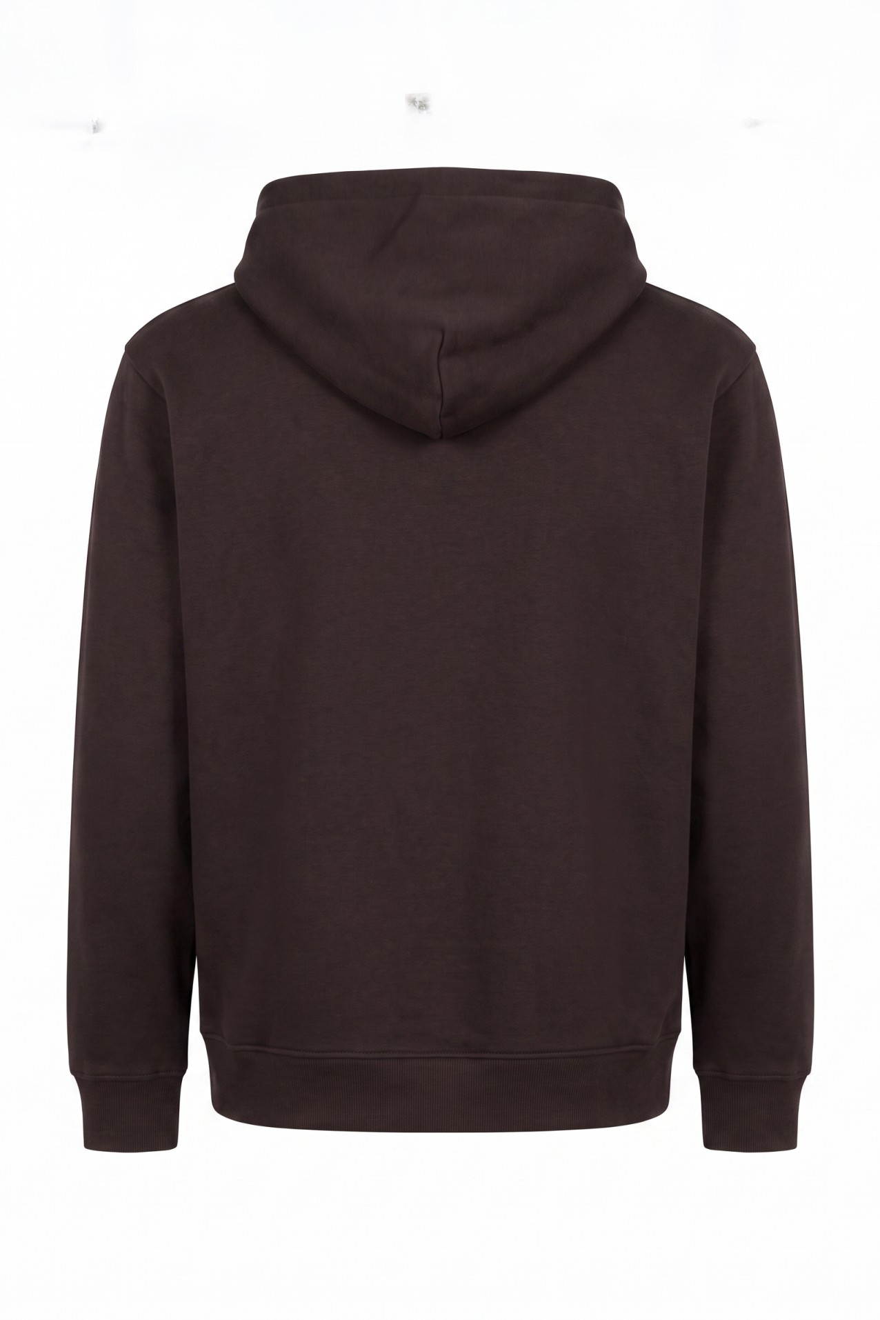 Sudadera capucha marr�n regular