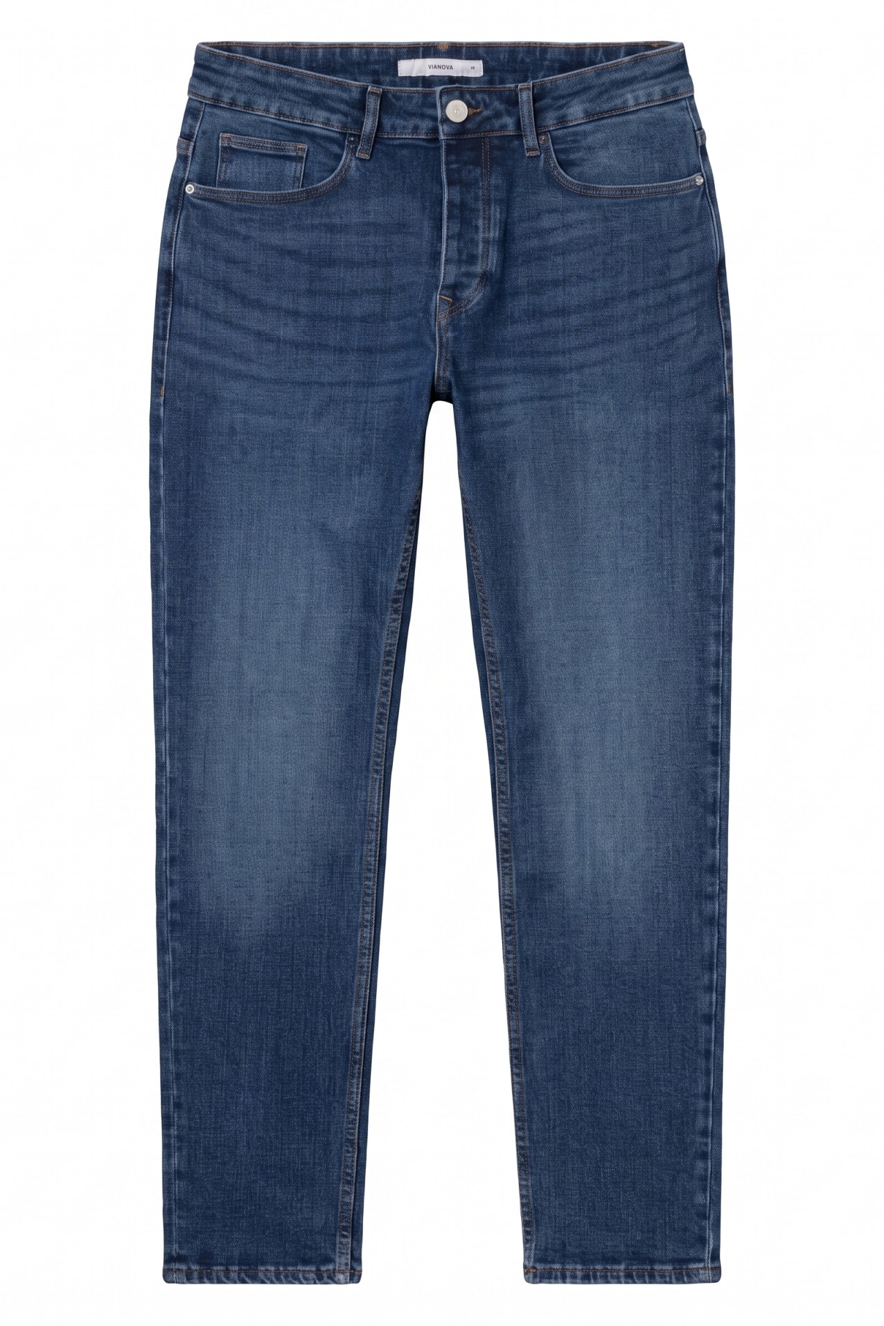 Dark Blue Tapered Jeans