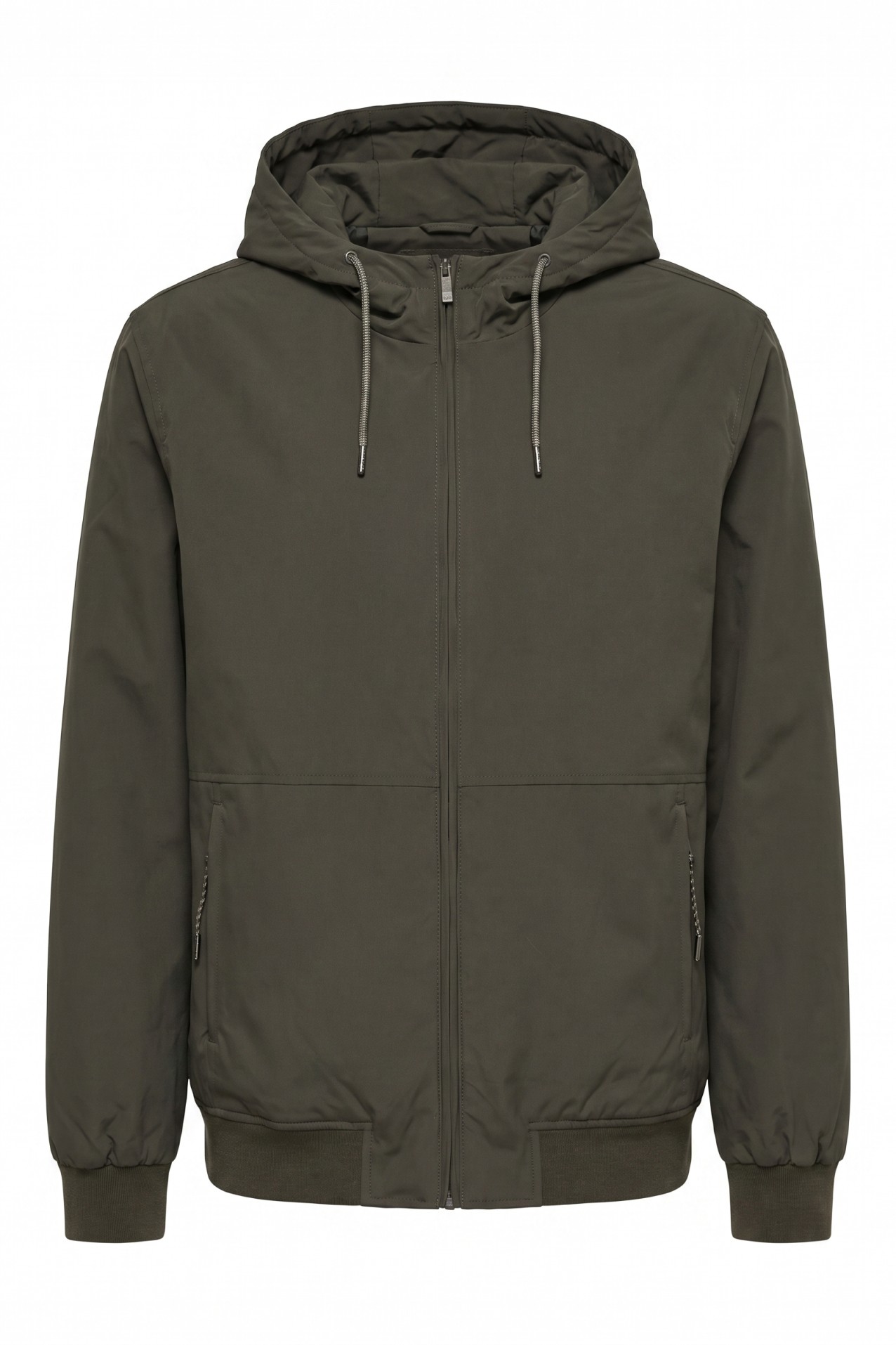 Dark Olive Hooded Jacket