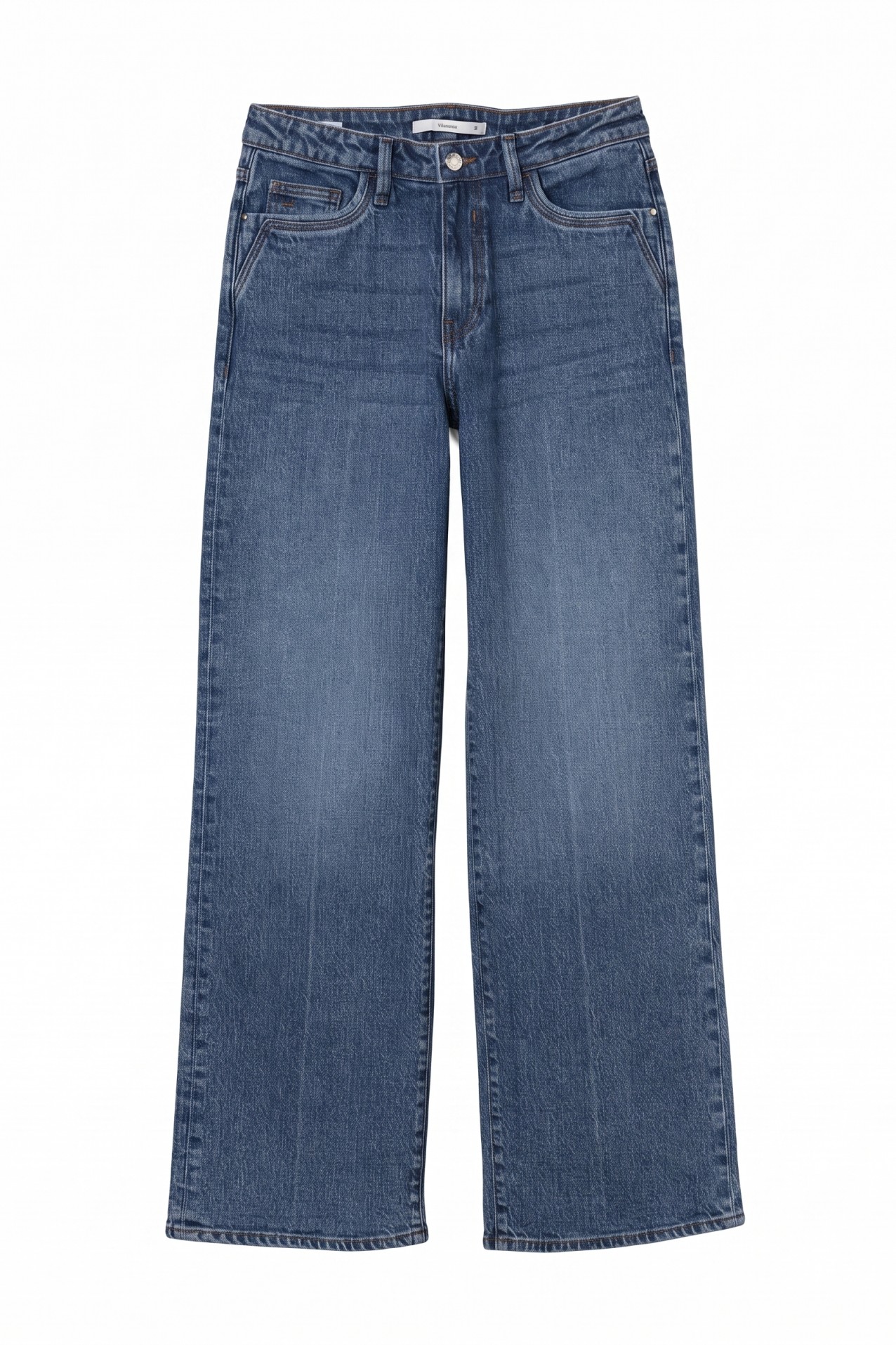 Straight Wide Leg Jeans