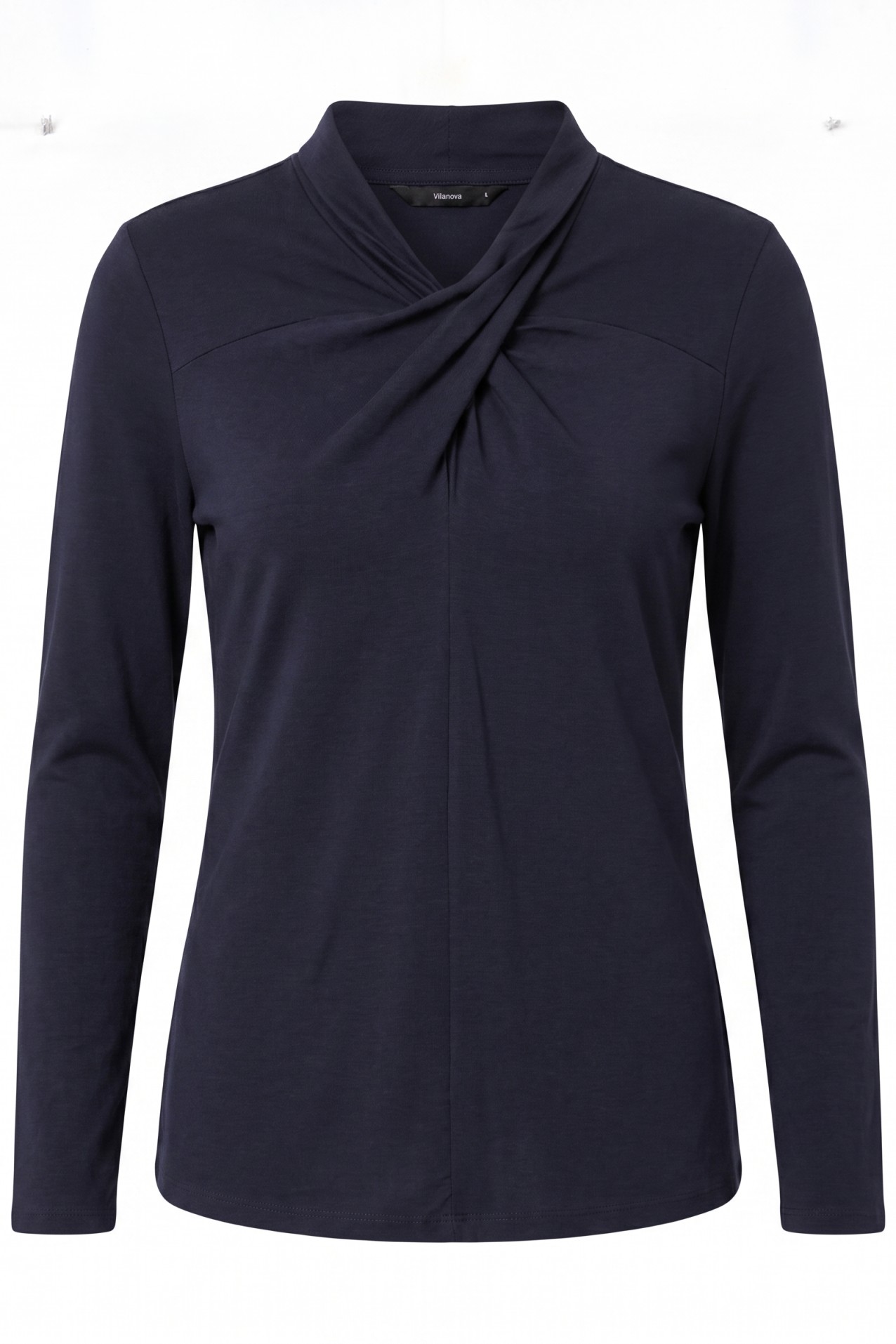 Navy Slim Fit Long Sleeve Tee