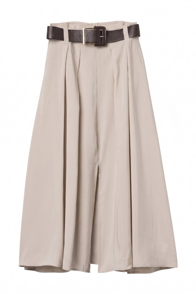 Beige Midi Skirt Pleated Beige Midi Skirt Pleated