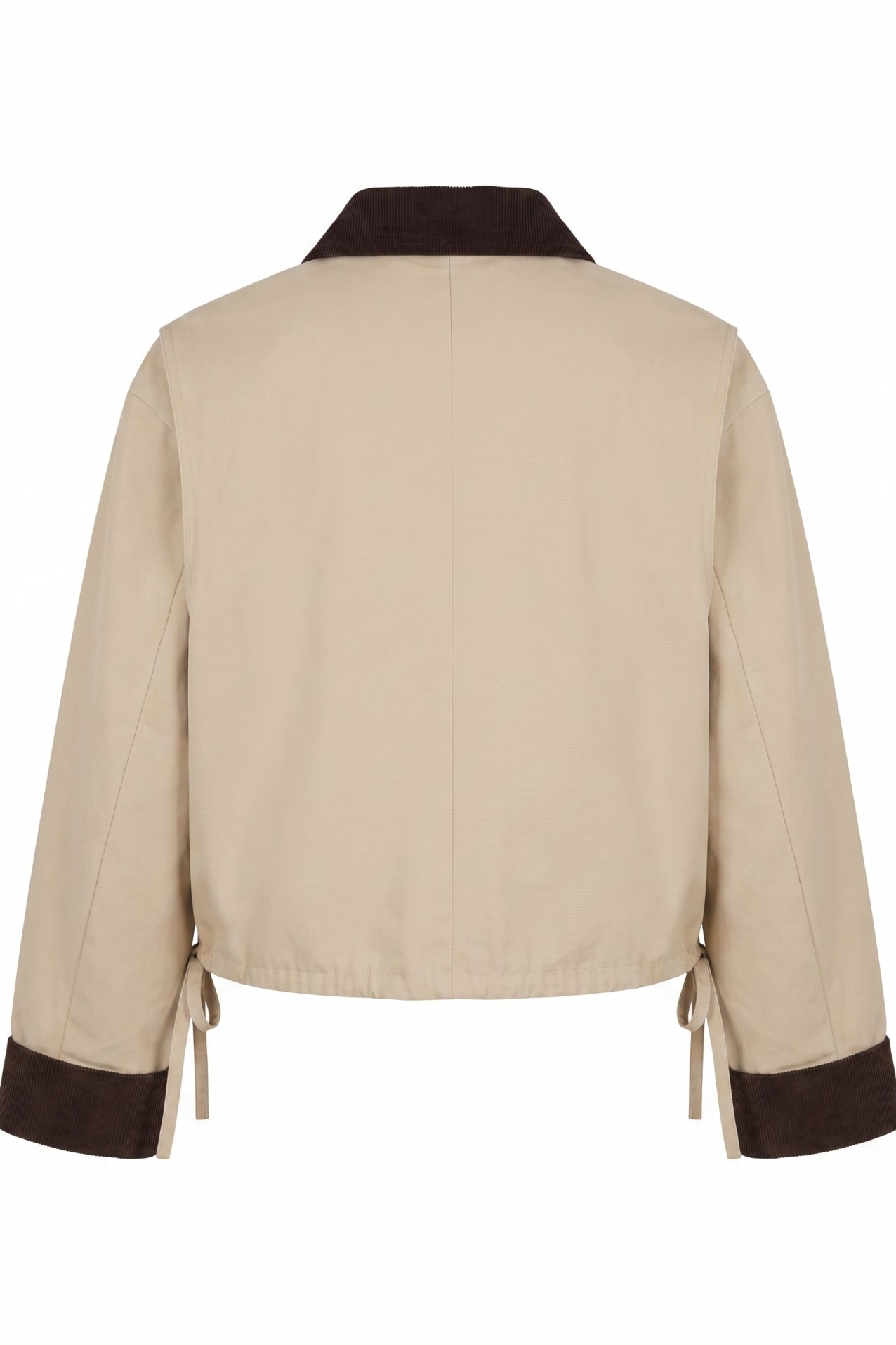 Beige Short Relaxed Jacket
