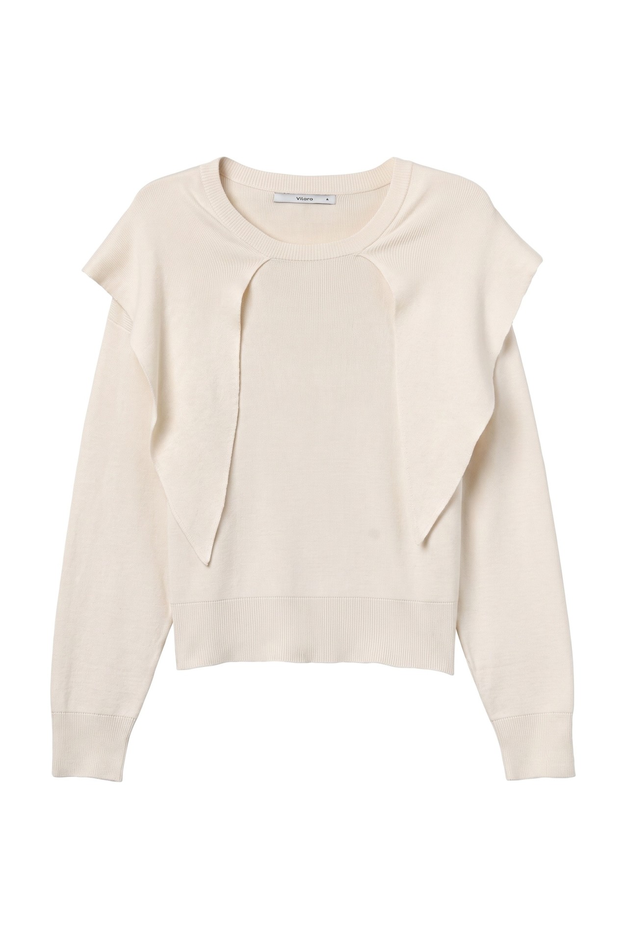 Beige Knit Relaxed Sweater