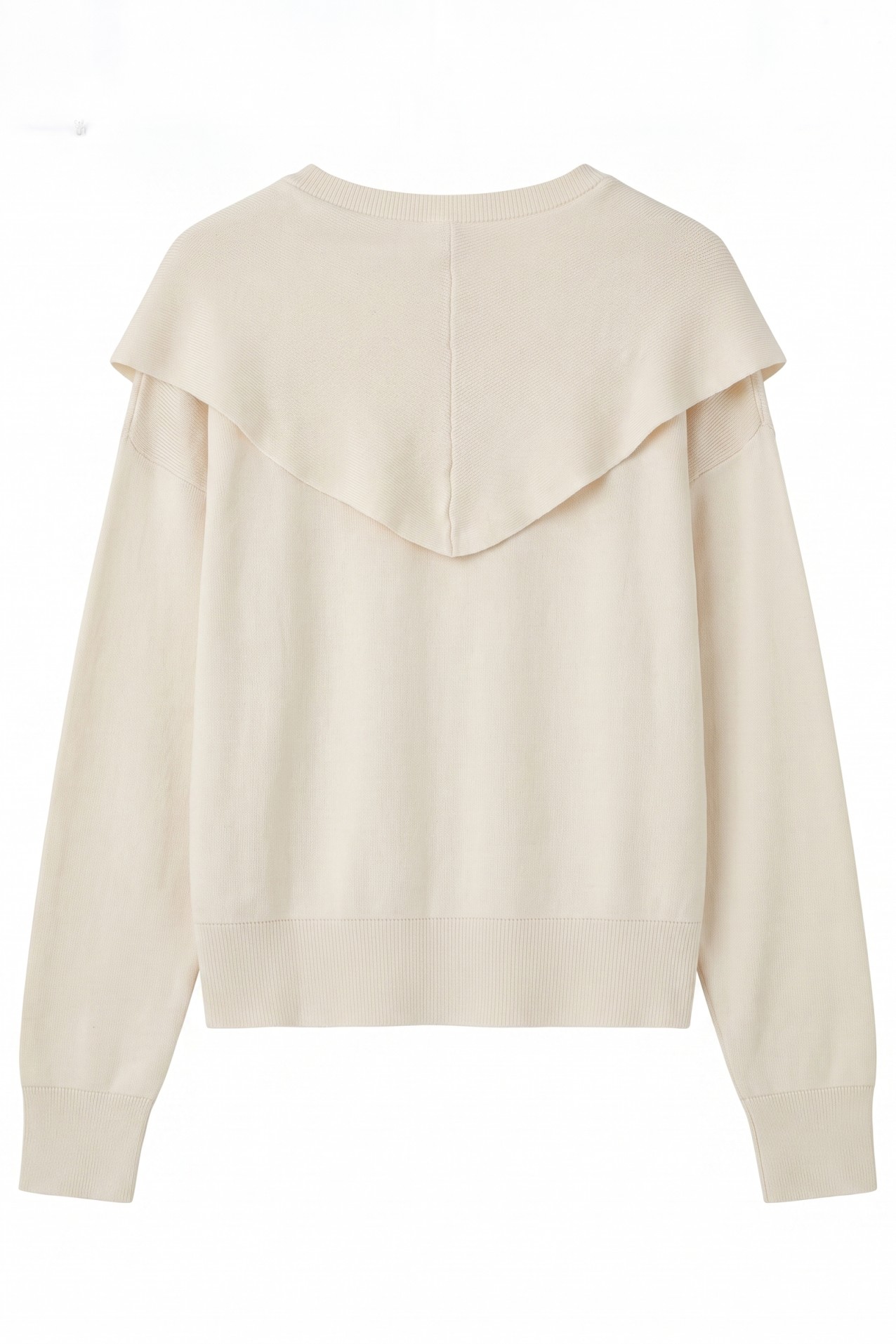 Beige Knit Relaxed Sweater