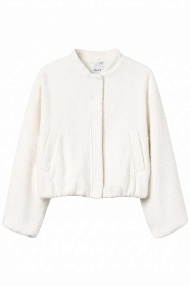 Cazadora corta beige relaxed Cazadora corta beige relaxed