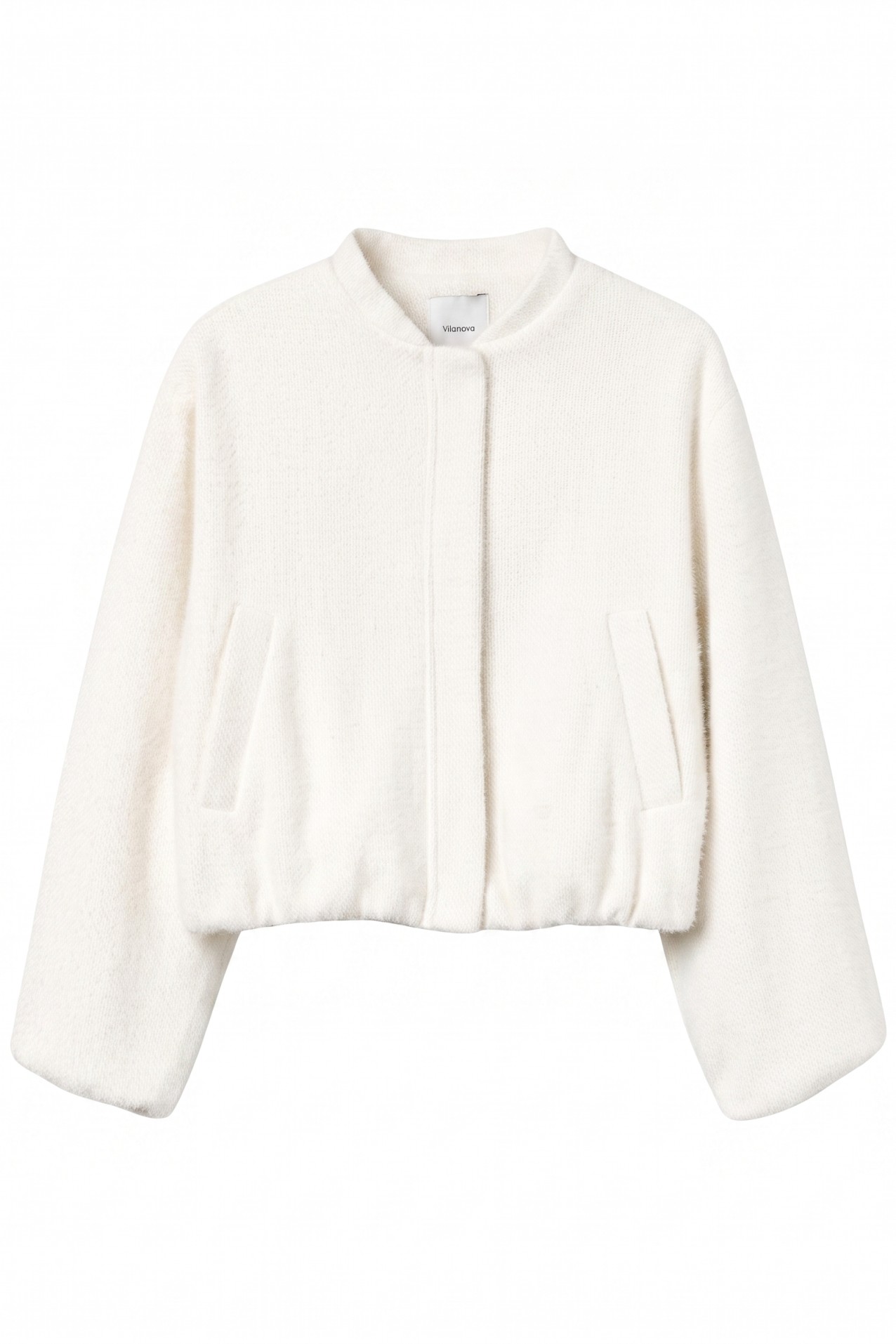Beige Short Relaxed Jacket
