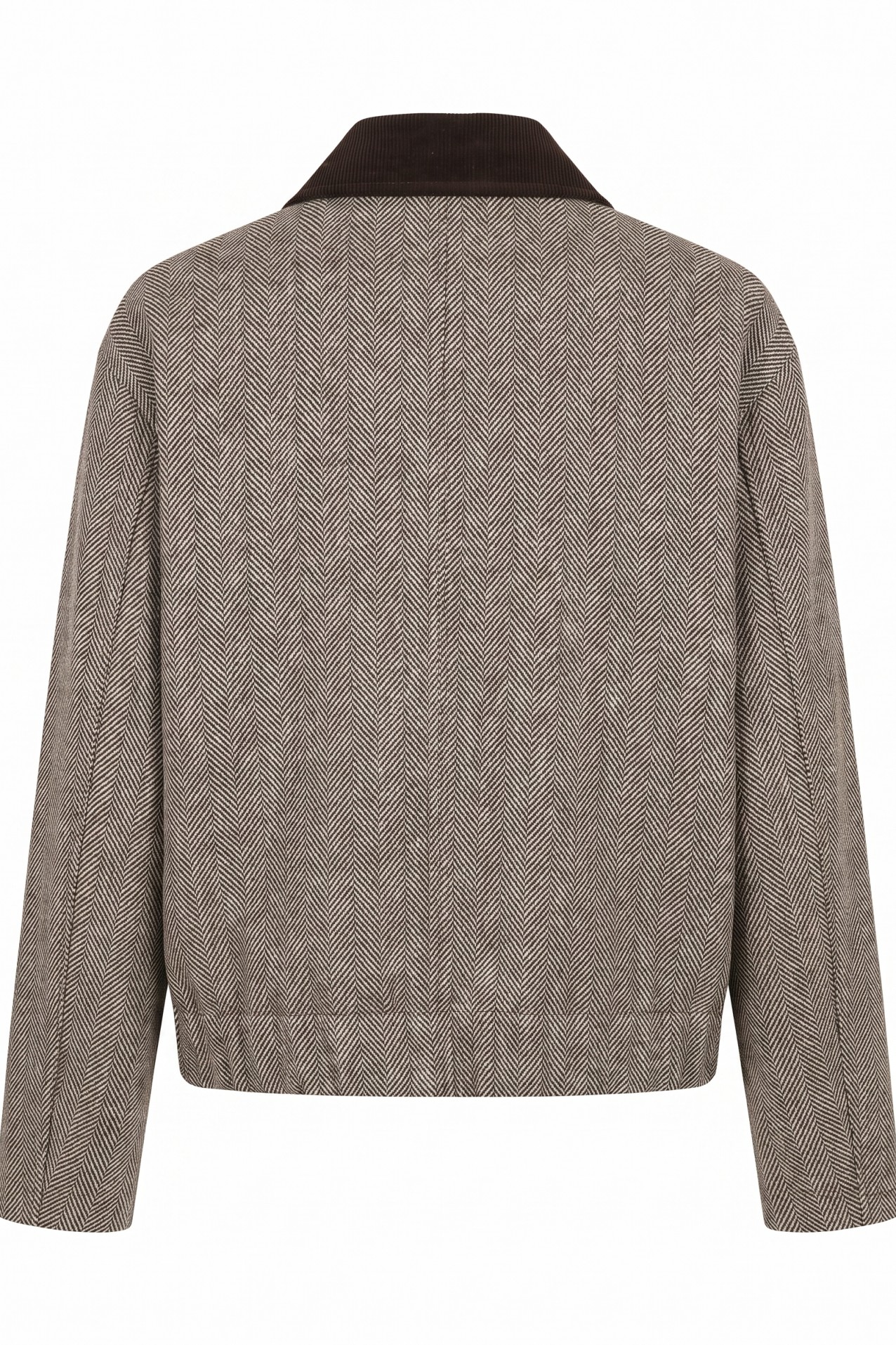 Short Brown Relaxed Jacket